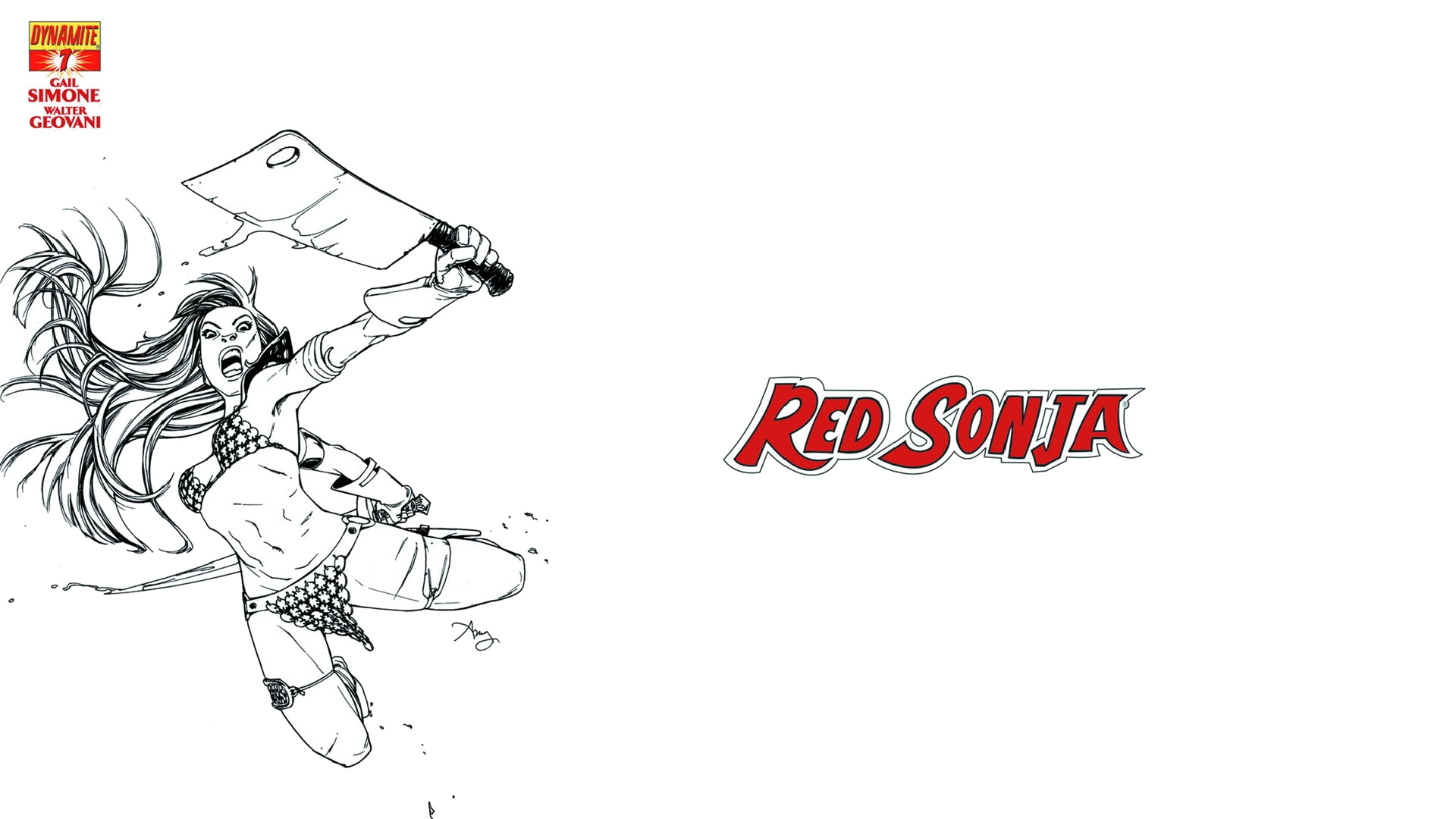 Free download wallpaper Comics, Red Sonja on your PC desktop