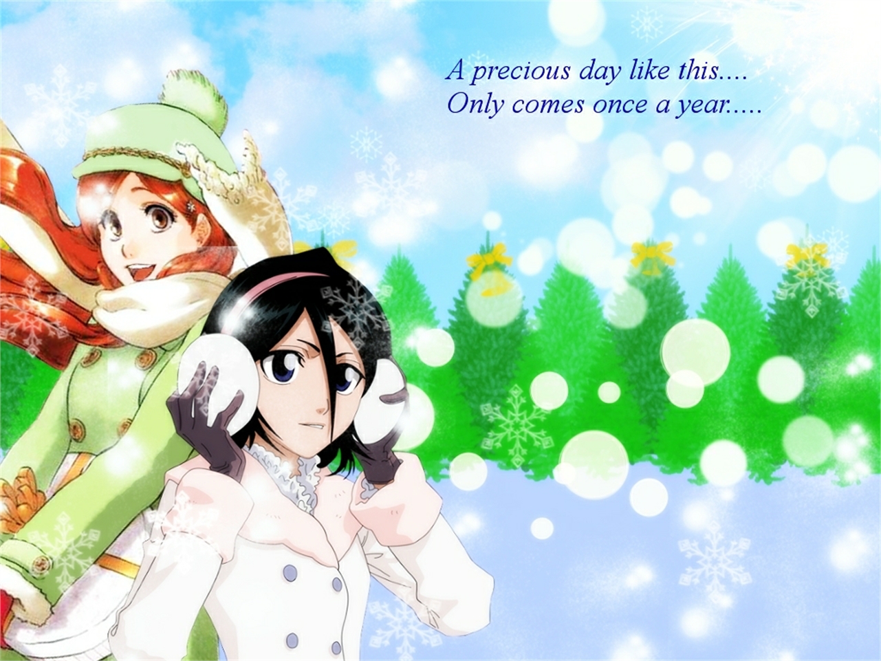 Laden Sie das Bleach, Rukia Kuchiki, Animes, Orihime Inoue-Bild kostenlos auf Ihren PC-Desktop herunter