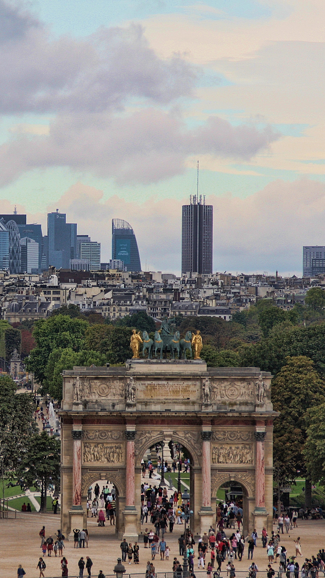 Download mobile wallpaper Cities, Paris, Monument, Arc De Triomphe, Man Made for free.