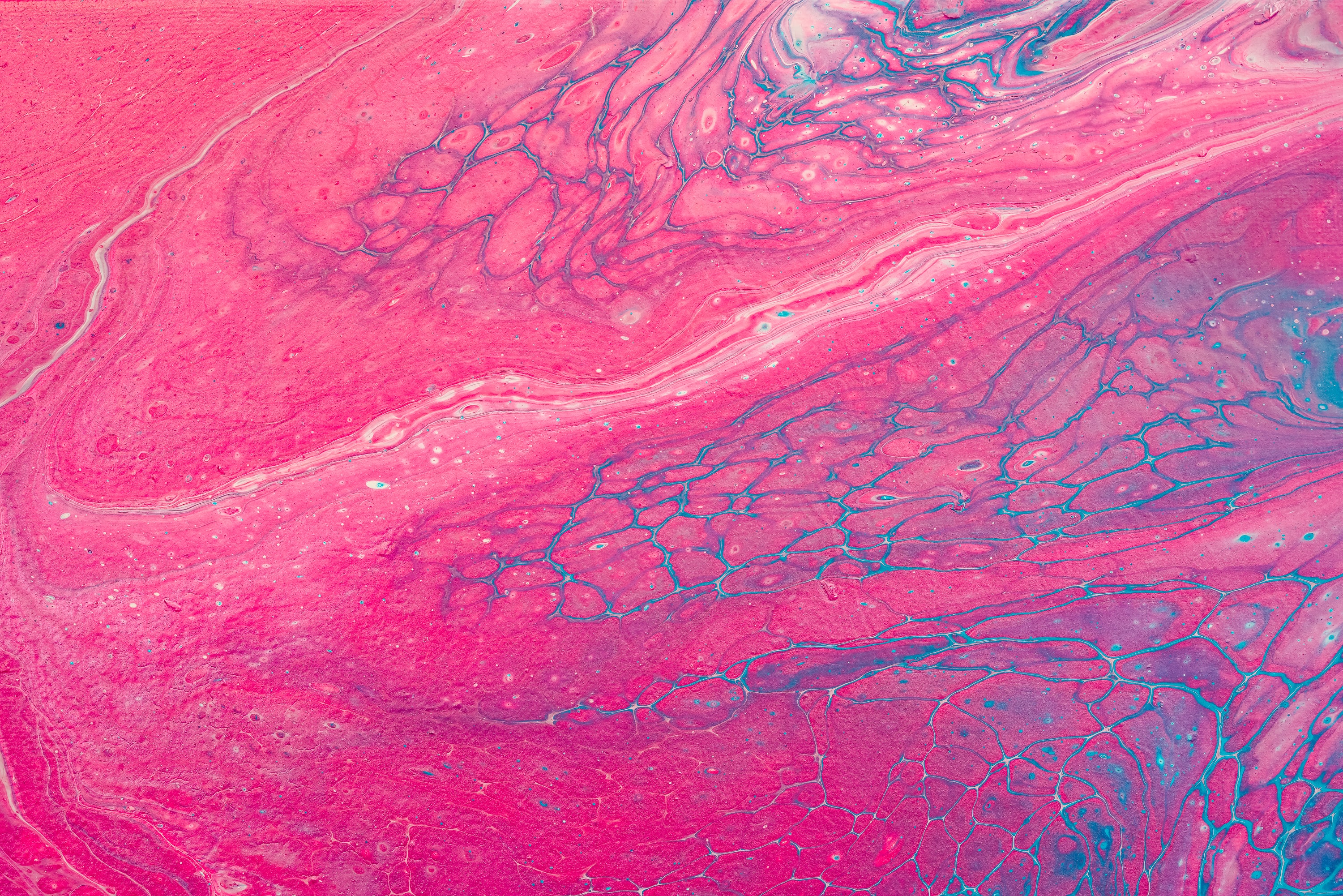 Free download wallpaper Pink, Paint, Spots, Abstract, Divorces, Stains, Liquid on your PC desktop
