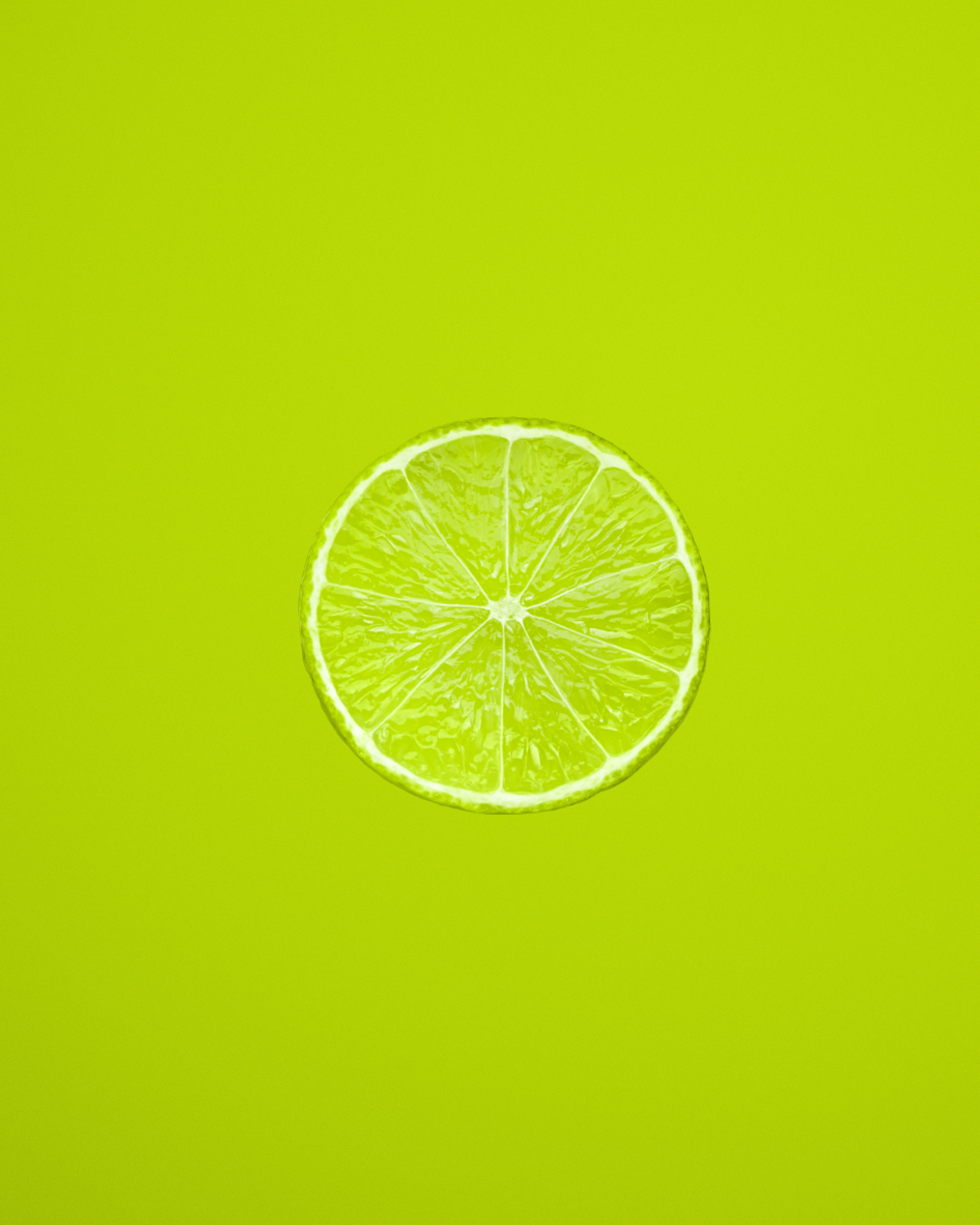 59215 скачать картинку минимализм, цитрус, долька, лимон, зеленый - обои и заставки бесплатно