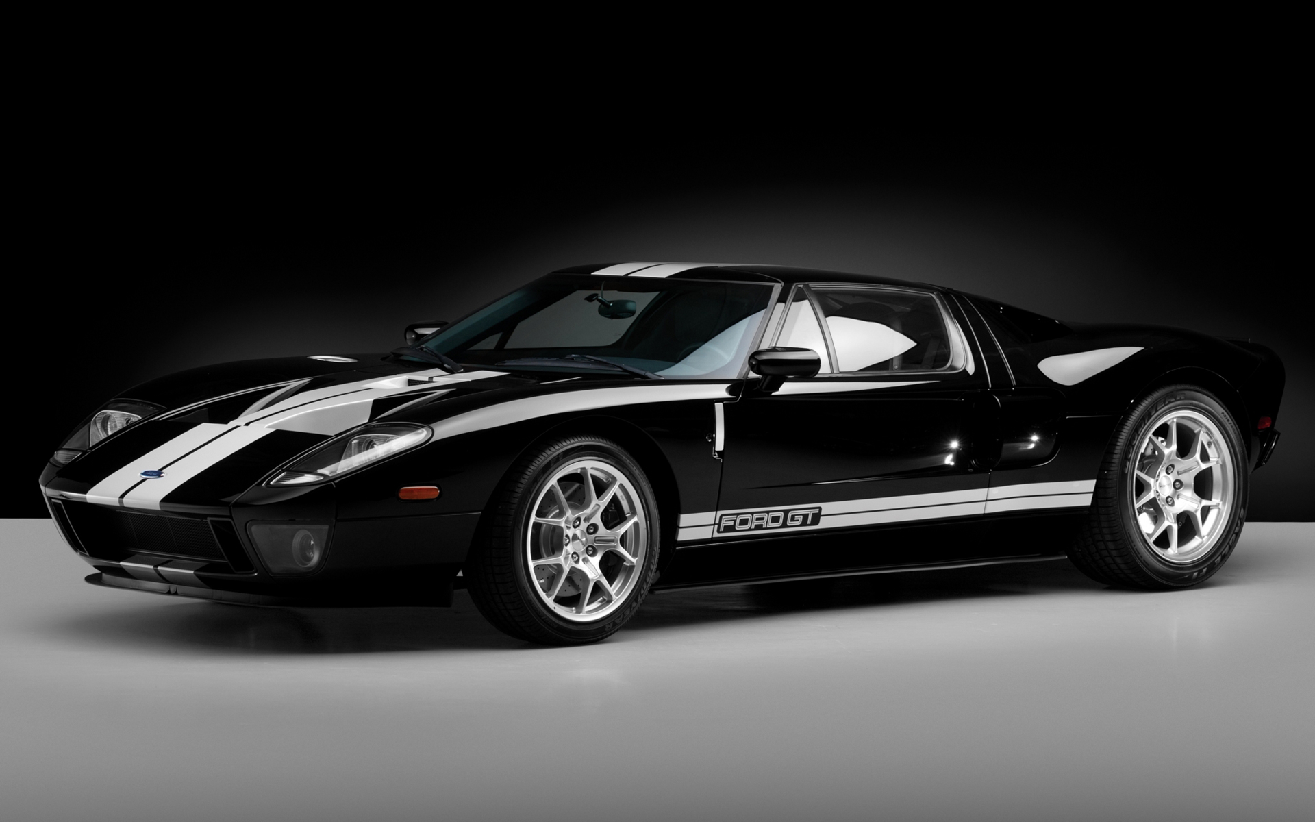 Download mobile wallpaper Ford Gt, Ford, Black Car, Vehicles, Car for free.