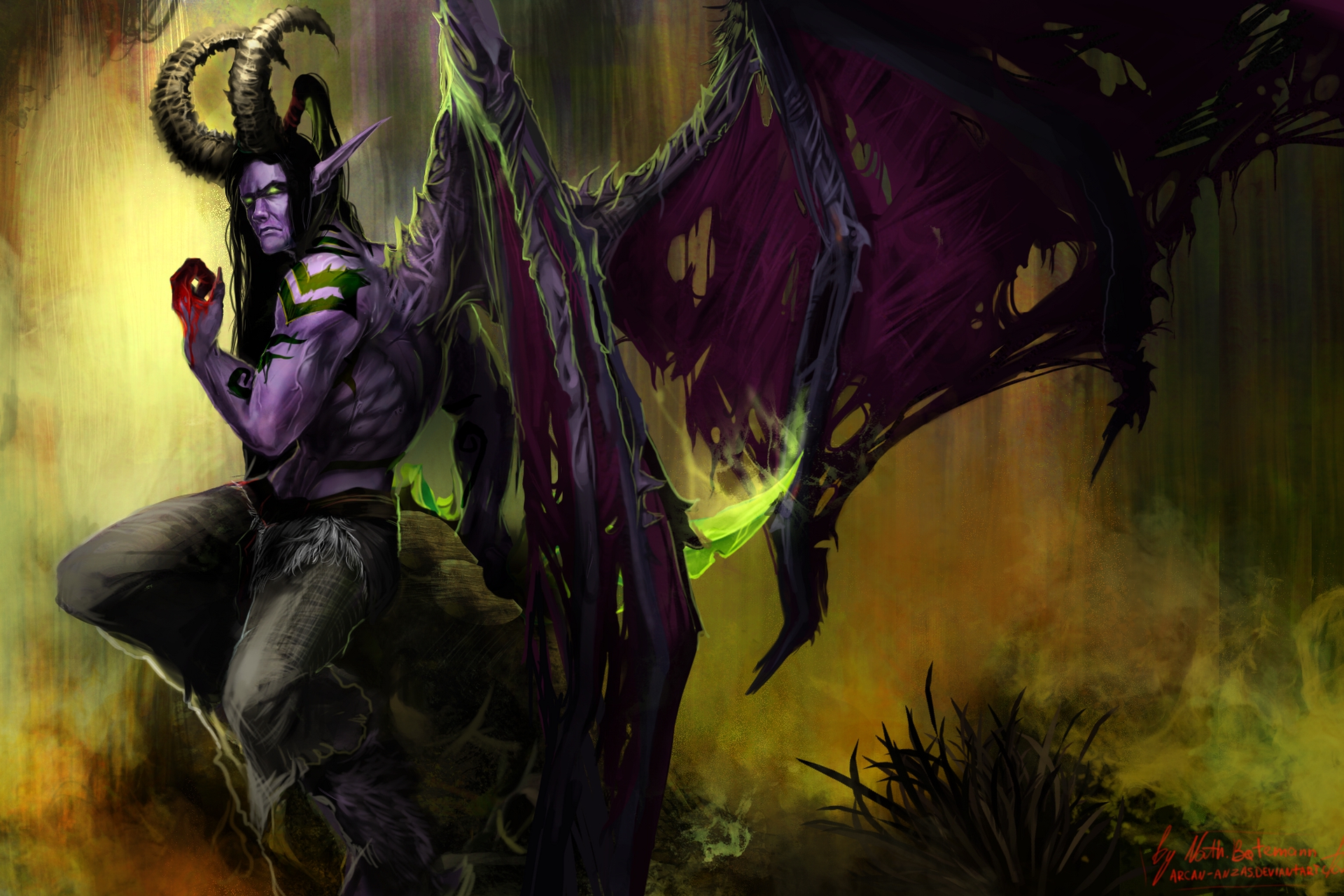 Handy-Wallpaper Illidan Sturmgrimm, Warcraft, Computerspiele kostenlos herunterladen.