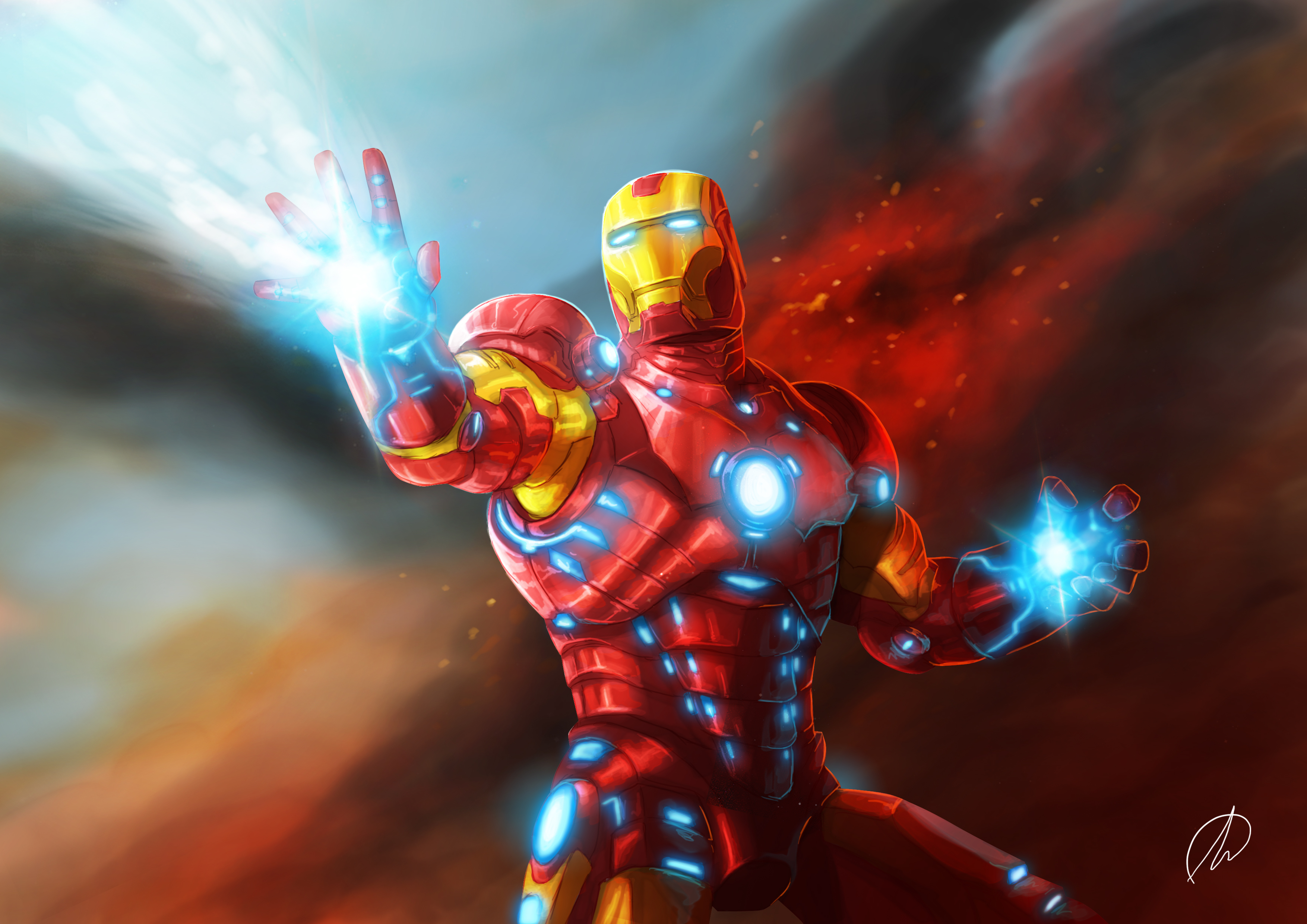 Handy-Wallpaper Iron Man, Comics kostenlos herunterladen.