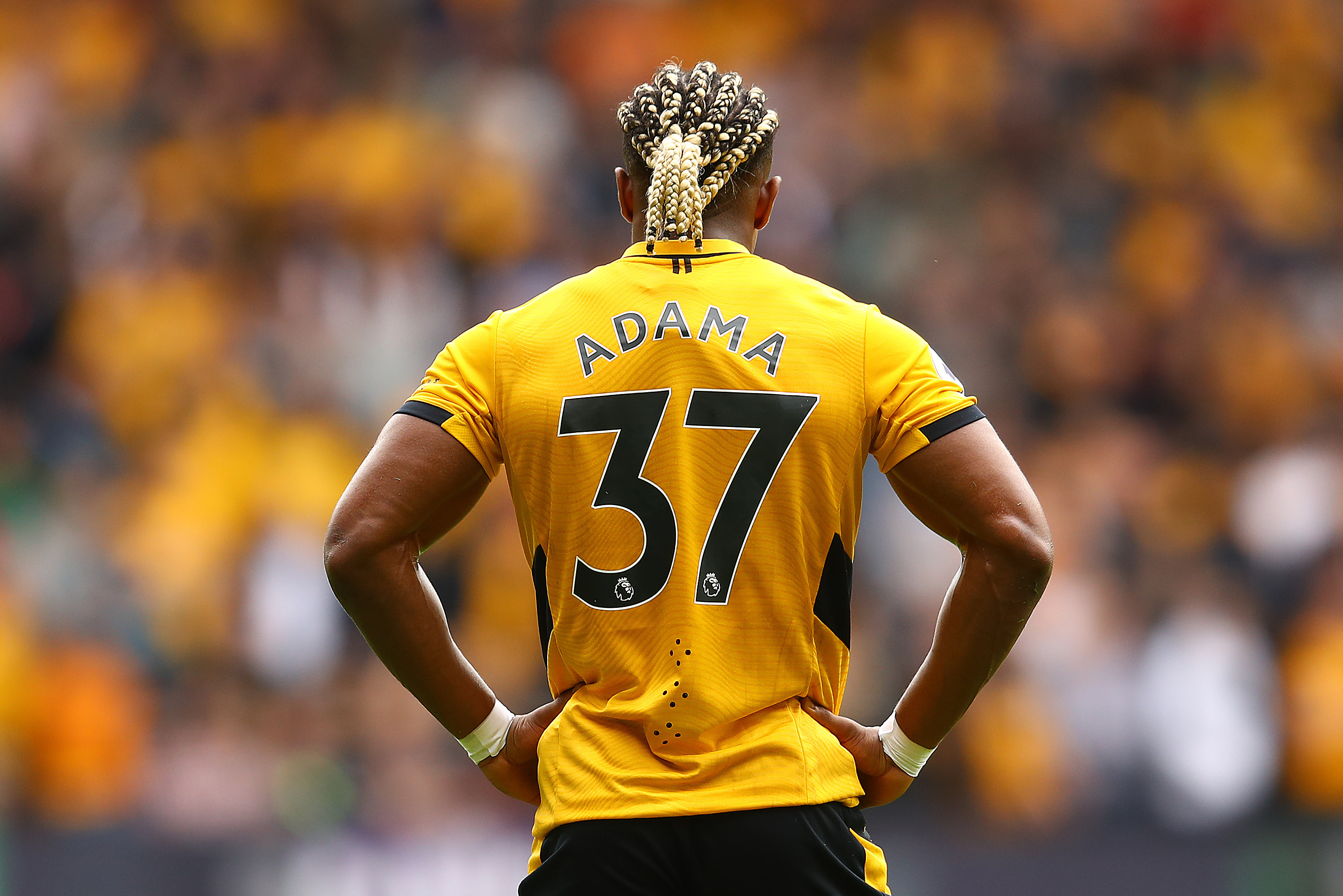 Download mobile wallpaper Sports, Soccer, Wolverhampton Wanderers F C, Adama Traoré for free.