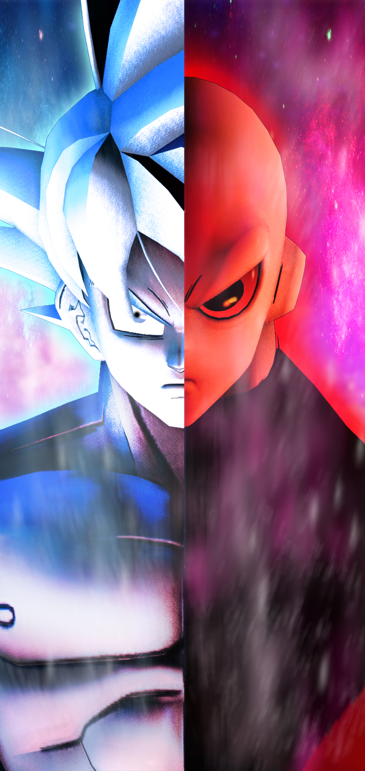 Download mobile wallpaper Anime, Dragon Ball, Goku, Ultra Instinct (Dragon Ball), Jiren (Dragon Ball) for free.