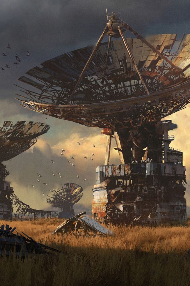 Download mobile wallpaper Sci Fi, Satellite, Post Apocalyptic for free.