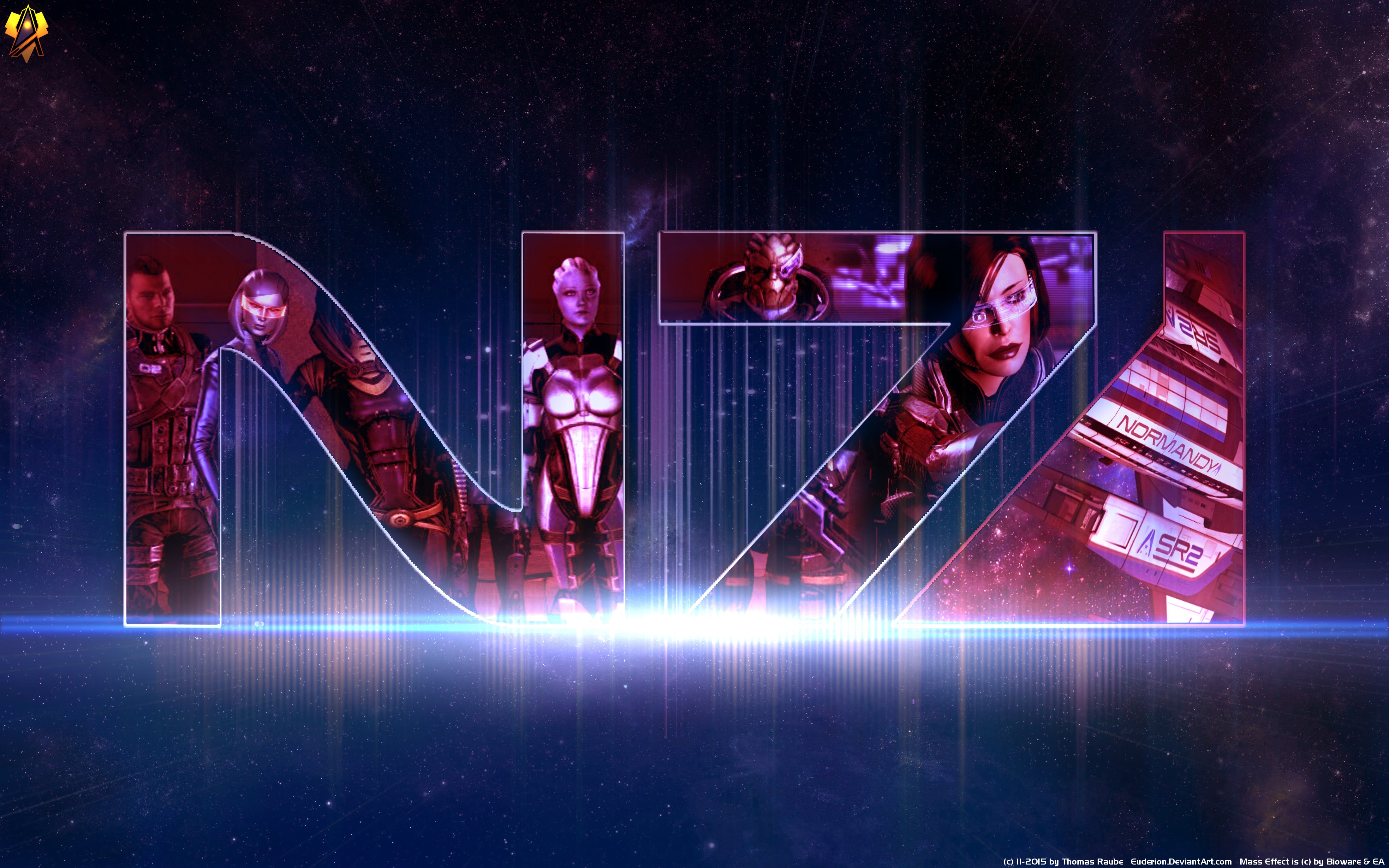 Популярні заставки і фони N7 (Mass Effect) на комп'ютер