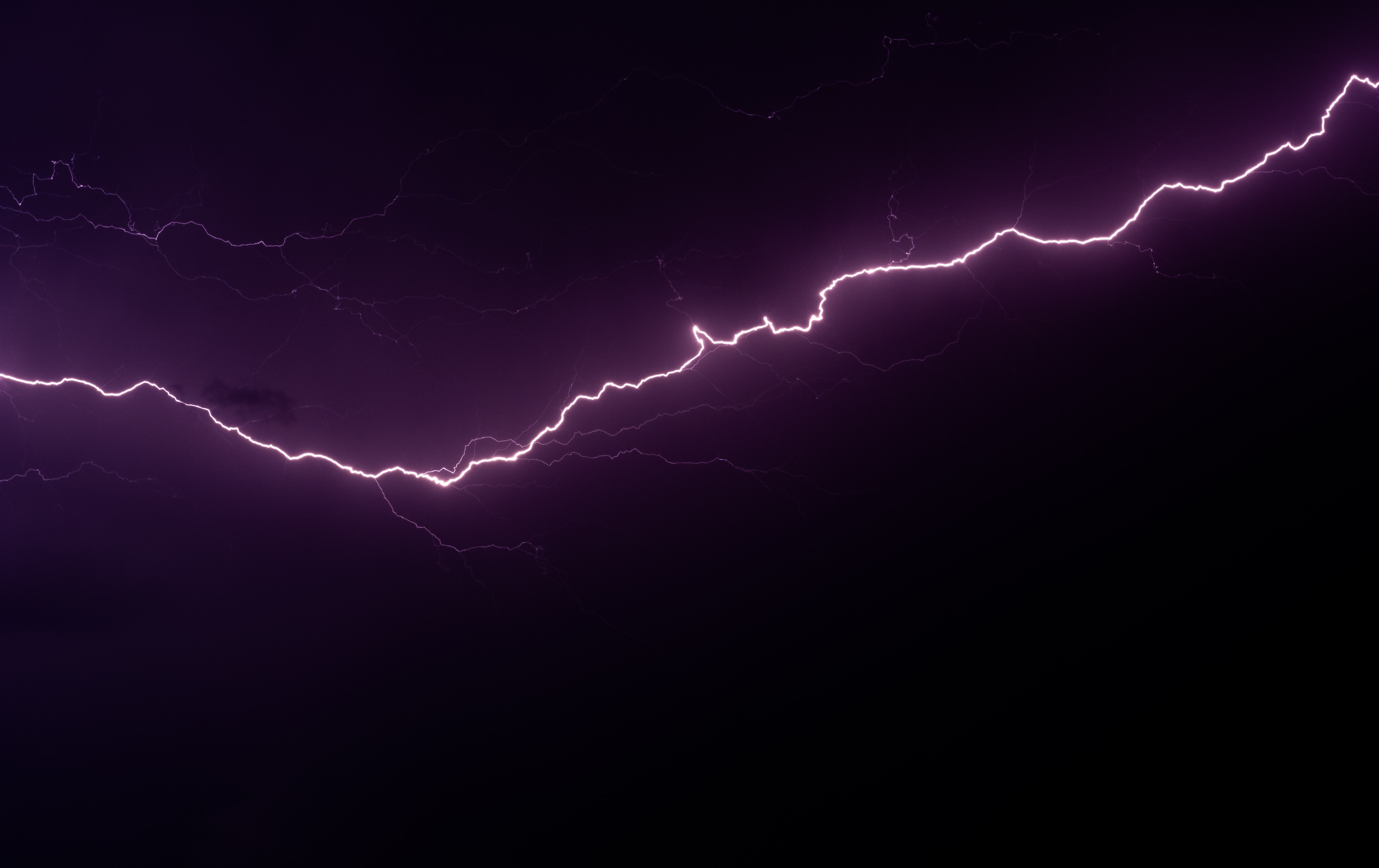 Download mobile wallpaper Lightning, Dark, Glow, Night for free.