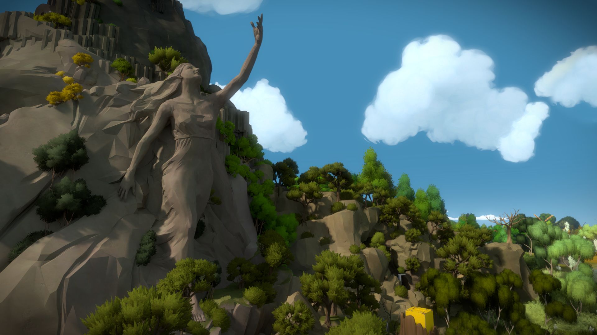 video game, the witness, statue
