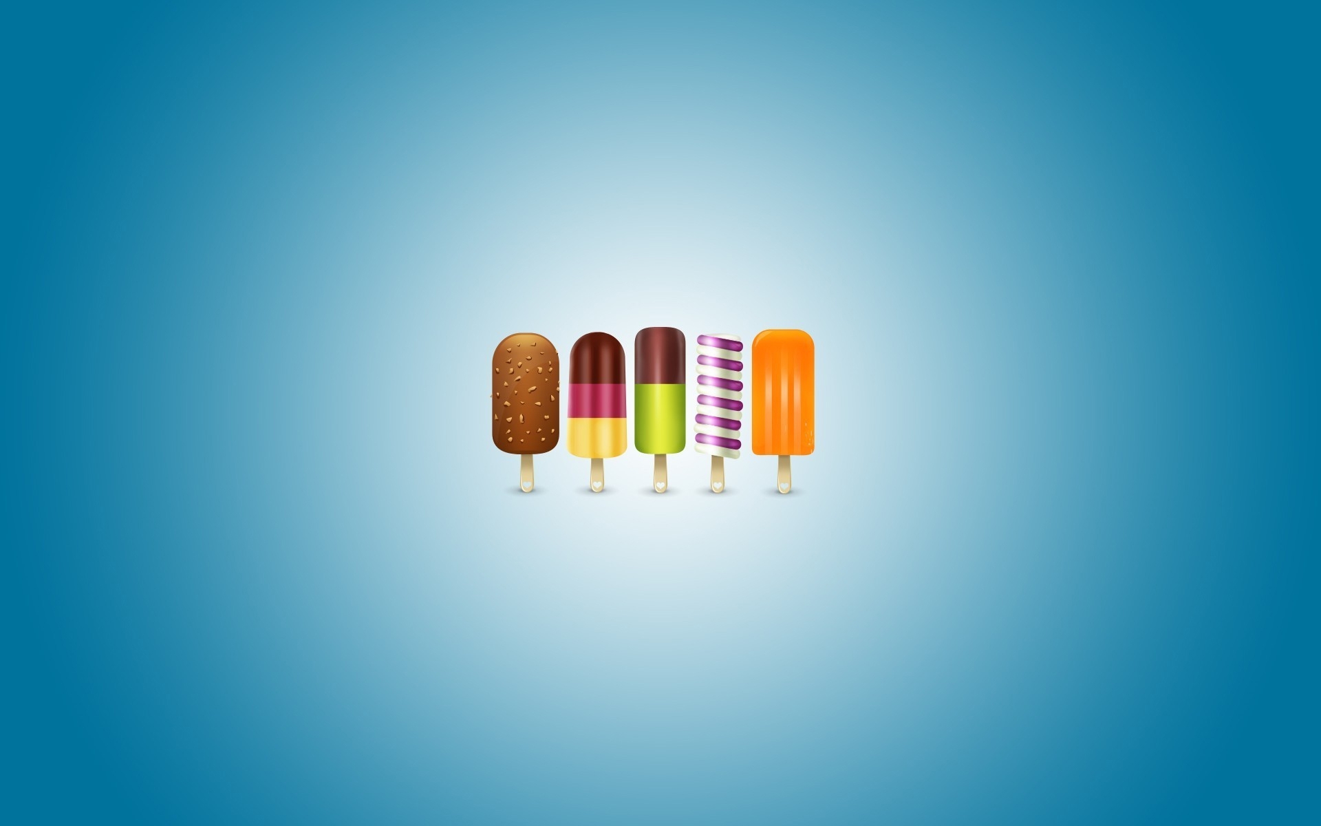 ice cream, objects, background, pictures, turquoise Full HD