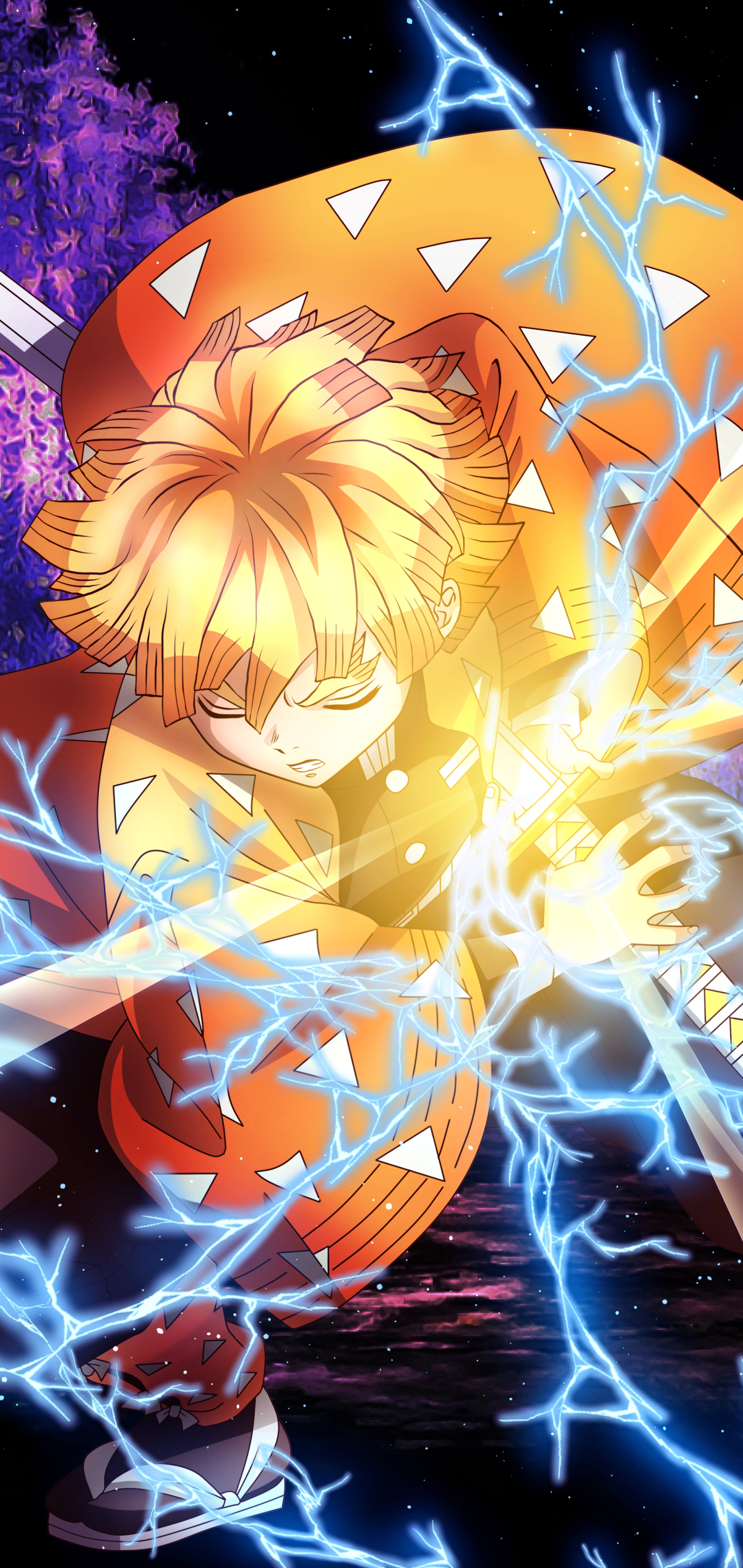 Download mobile wallpaper Anime, Demon Slayer: Kimetsu No Yaiba, Zenitsu Agatsuma for free.