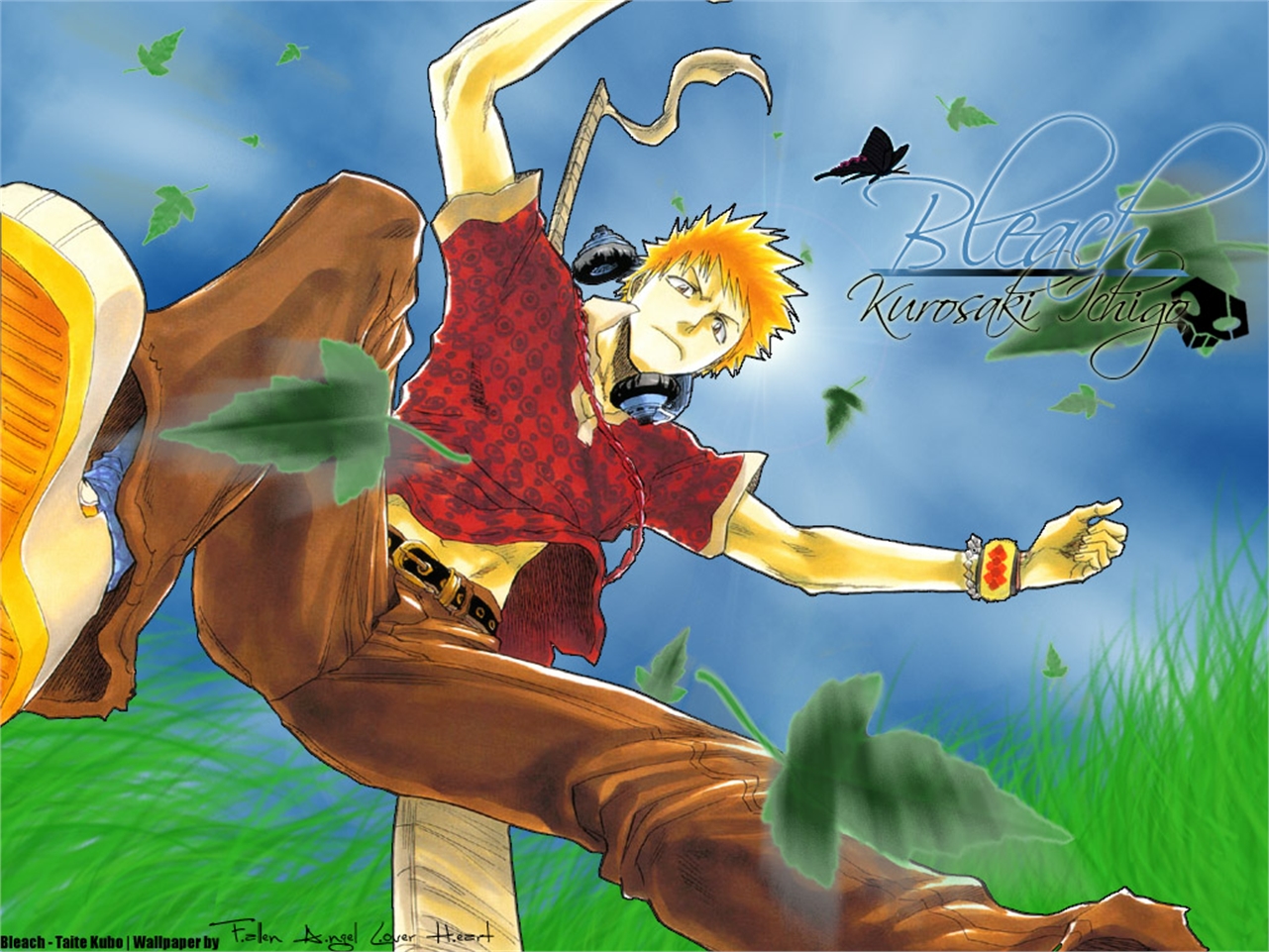 Handy-Wallpaper Bleach, Animes, Ichigo Kurosaki kostenlos herunterladen.