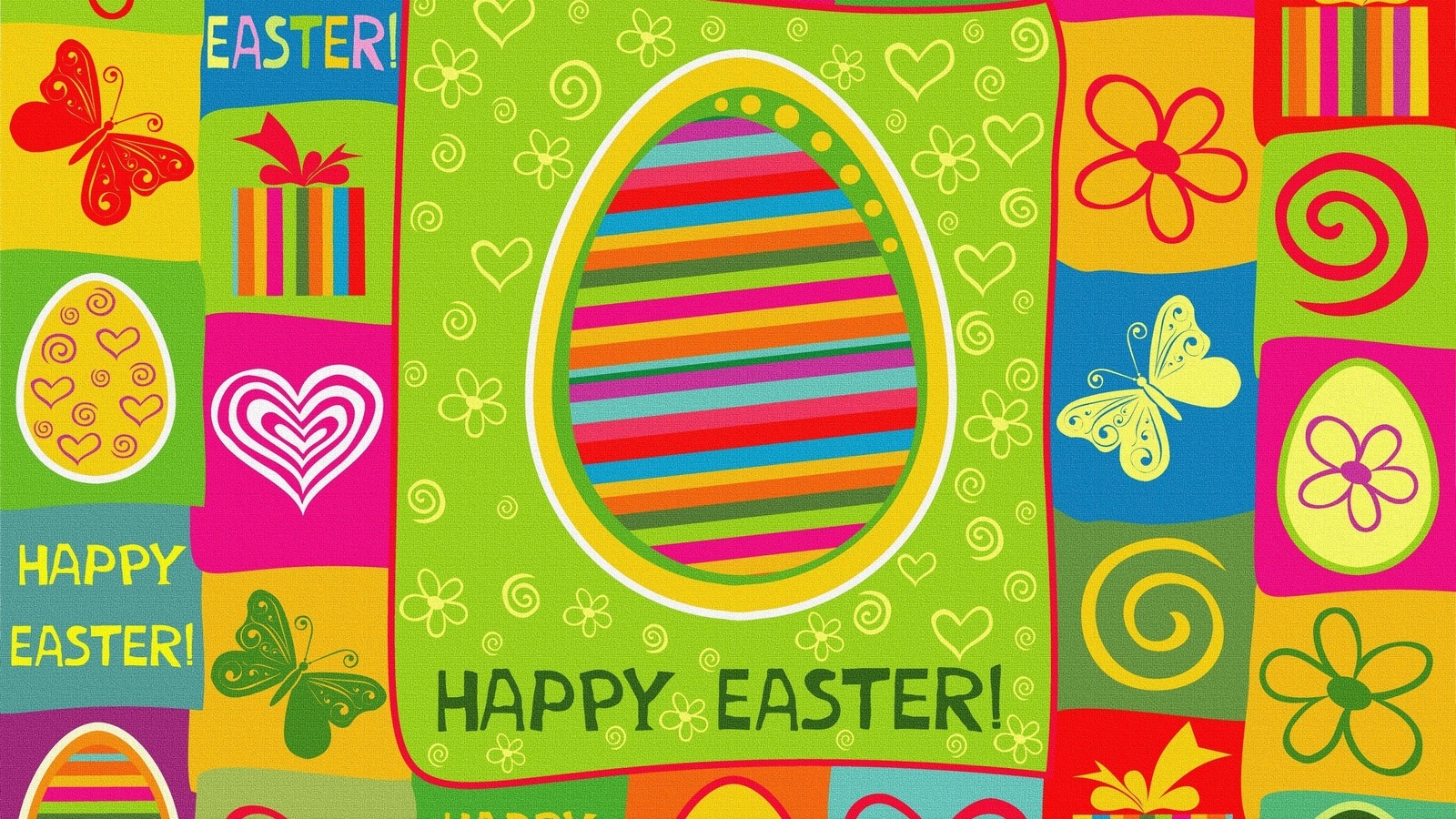 easter, holidays, background, green Full HD