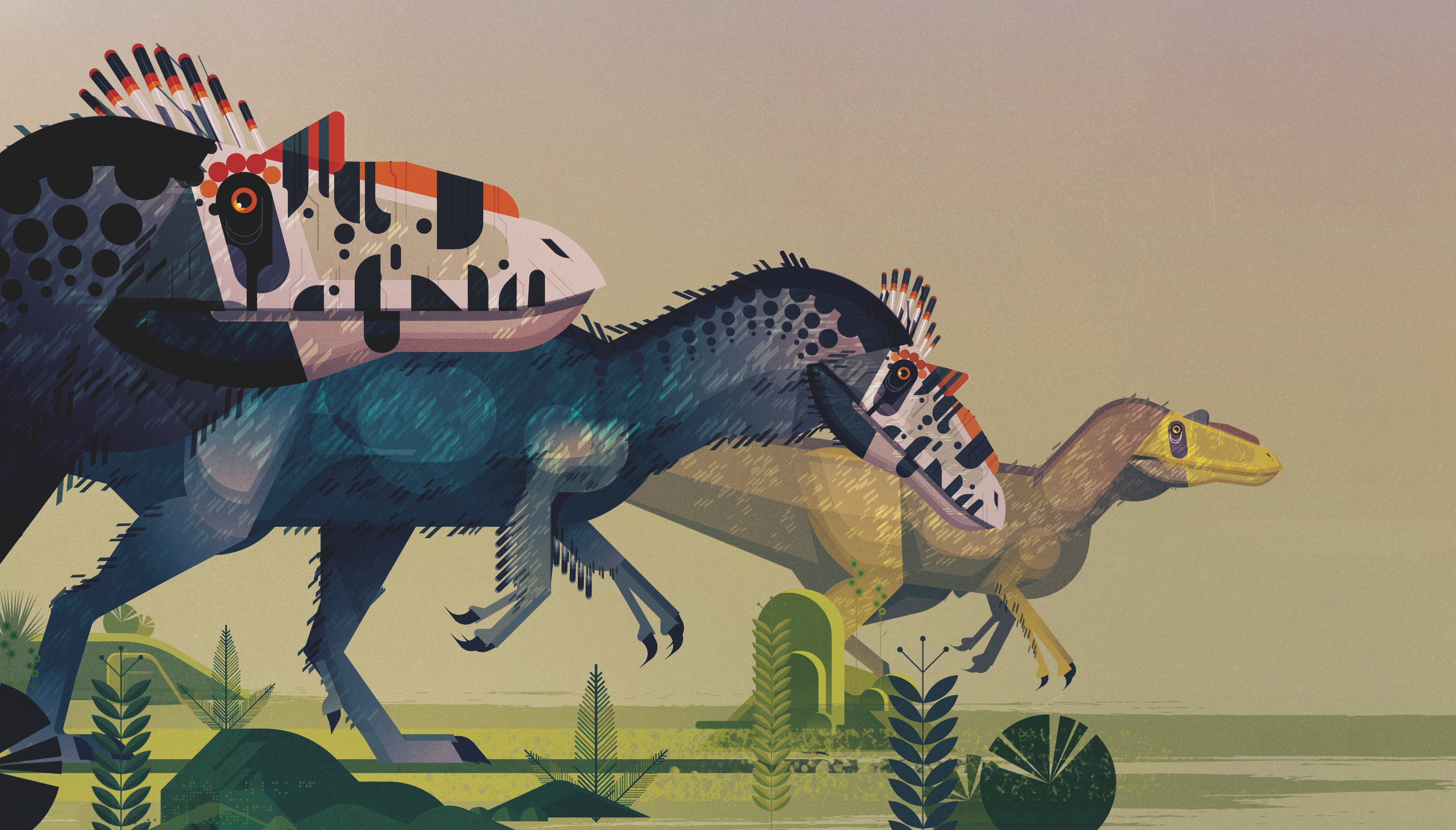 Скачати мобільні шпалери Динозаври, Тварина, Динозавр, Мінімалістичний безкоштовно.
