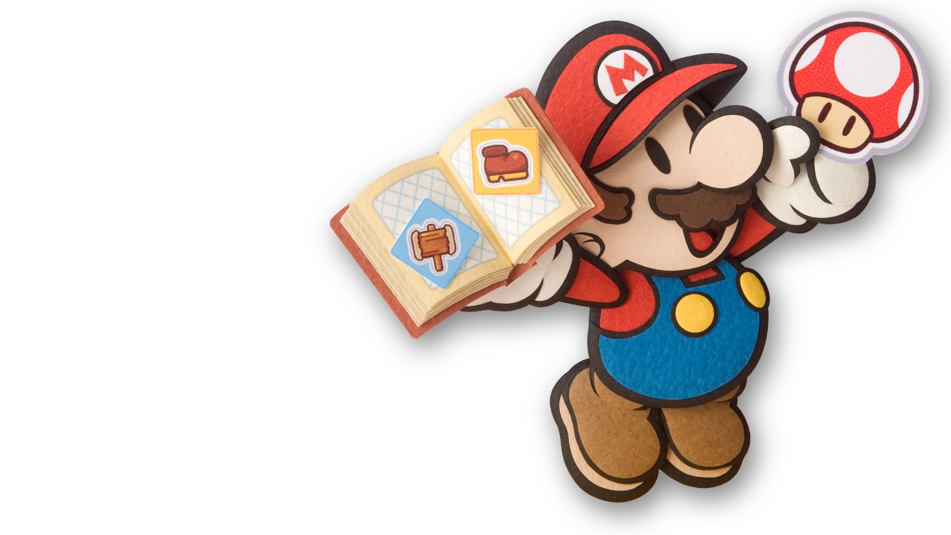 Популярные заставки и фоны Бумажный Марио: Наклейка Звезда на компьютер