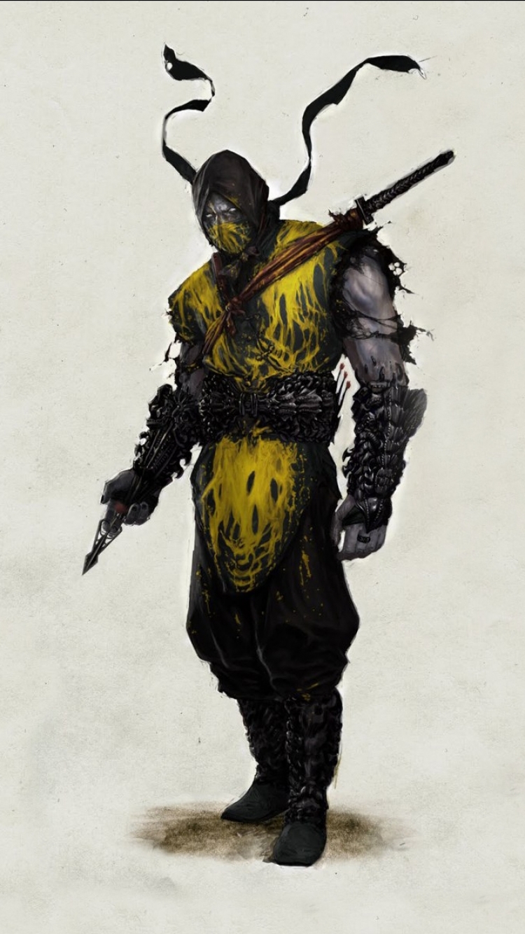 Download mobile wallpaper Mortal Kombat, Warrior, Video Game, Scorpion (Mortal Kombat) for free.