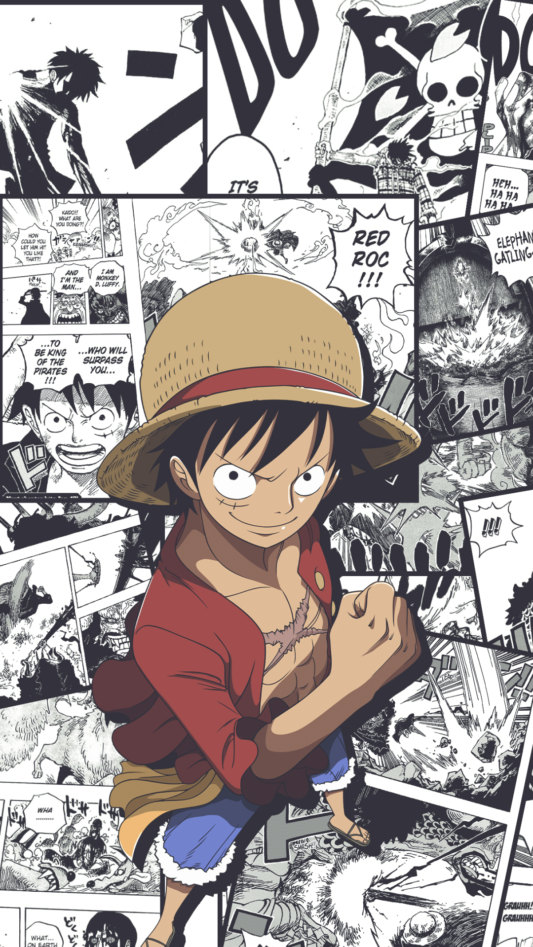 Handy-Wallpaper Animes, One Piece, Affe D Luffy kostenlos herunterladen.