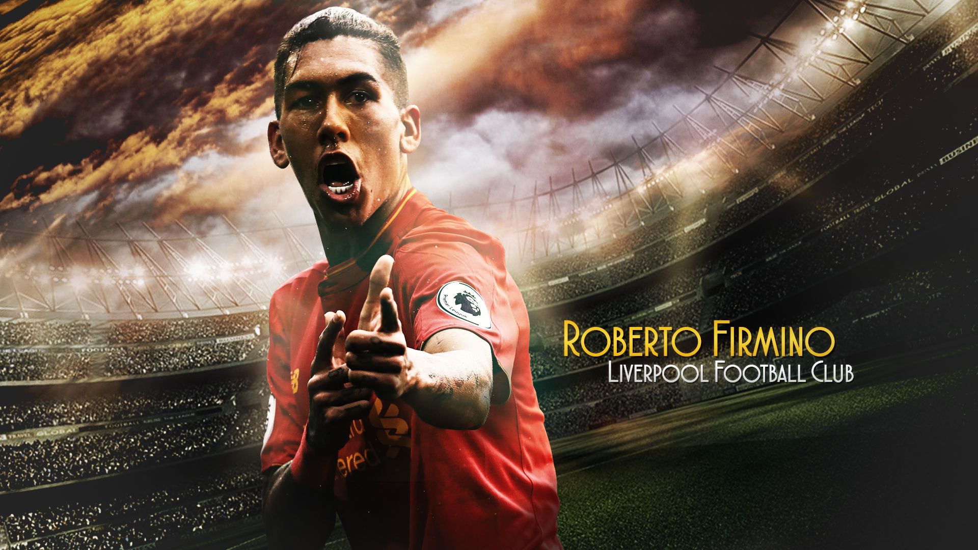 Téléchargez des papiers peints mobile Des Sports, Football, Liverpool Fc, Roberto Firmino gratuitement.