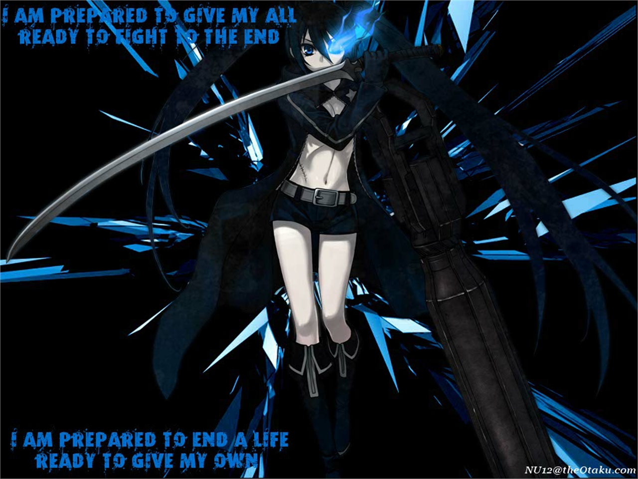 Free download wallpaper Anime, Black Rock Shooter on your PC desktop