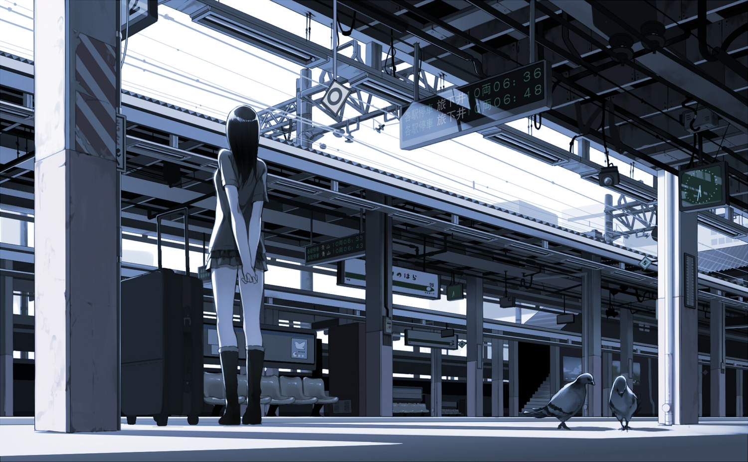 Baixe gratuitamente a imagem Anime, Estação De Trem na área de trabalho do seu PC