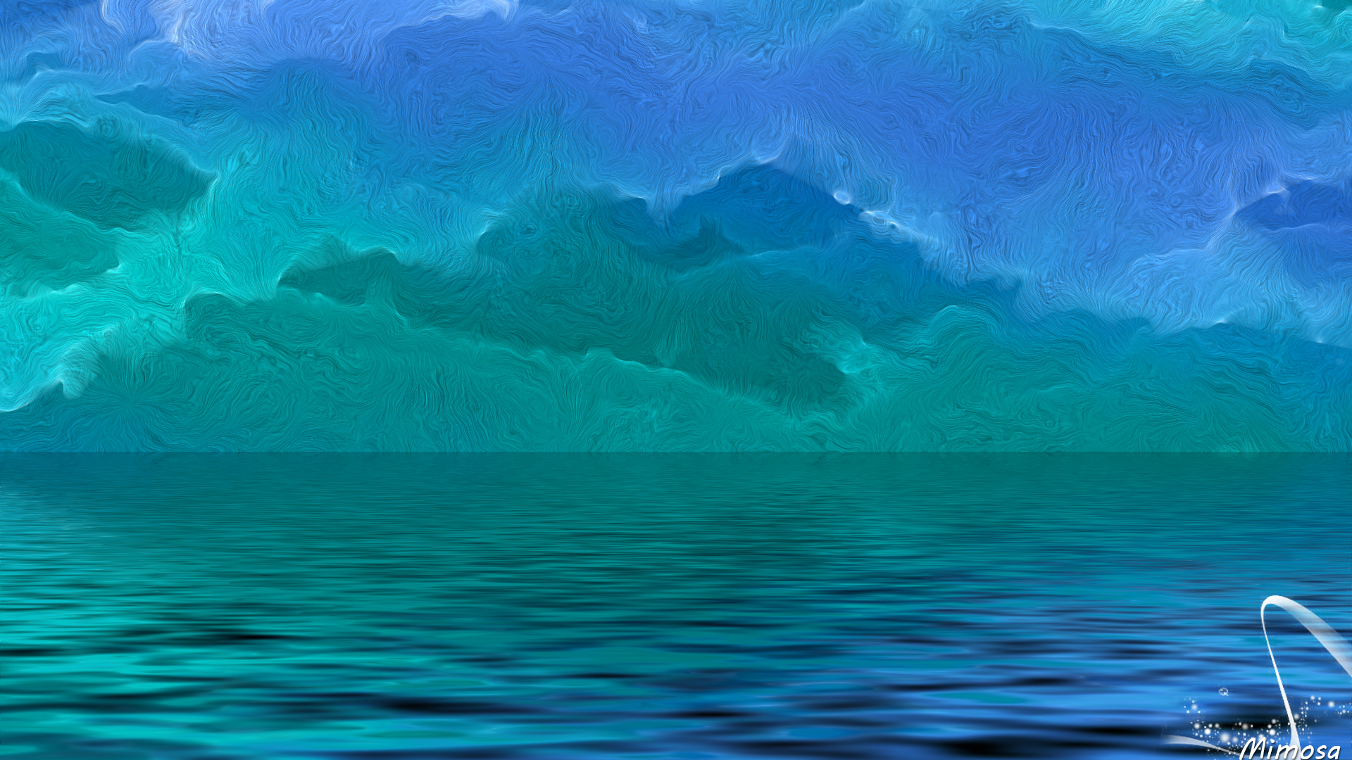 Free download wallpaper Abstract, Water, Horizon, Gradient, Cloud on your PC desktop