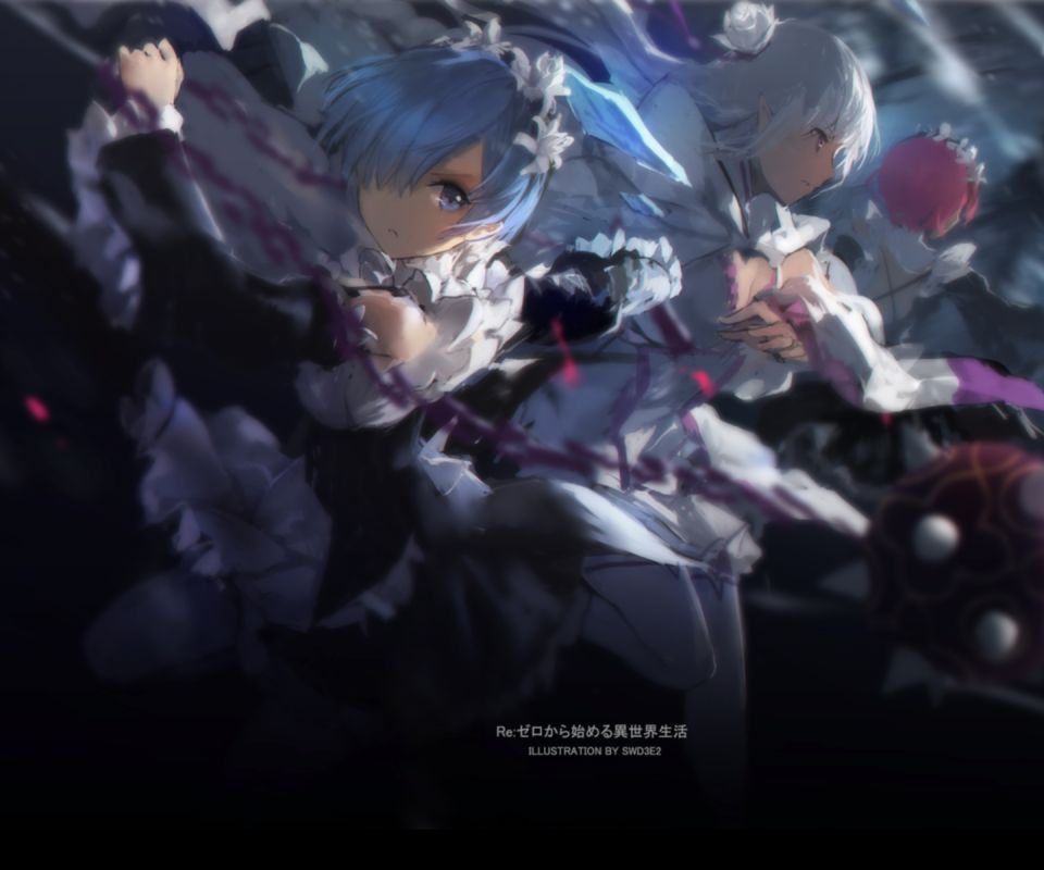 Download mobile wallpaper Anime, Emilia (Re:zero), Re:zero Starting Life In Another World, Ram (Re:zero), Rem (Re:zero) for free.