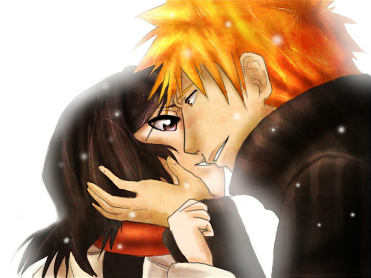 Free download wallpaper Rukia Kuchiki, Bleach, Ichigo Kurosaki, Anime on your PC desktop