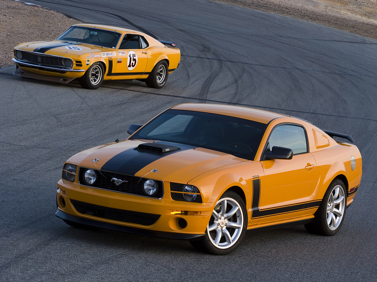 orange car, ford mustang, vehicles, car, ford, vehicle, ford mustang boss 302