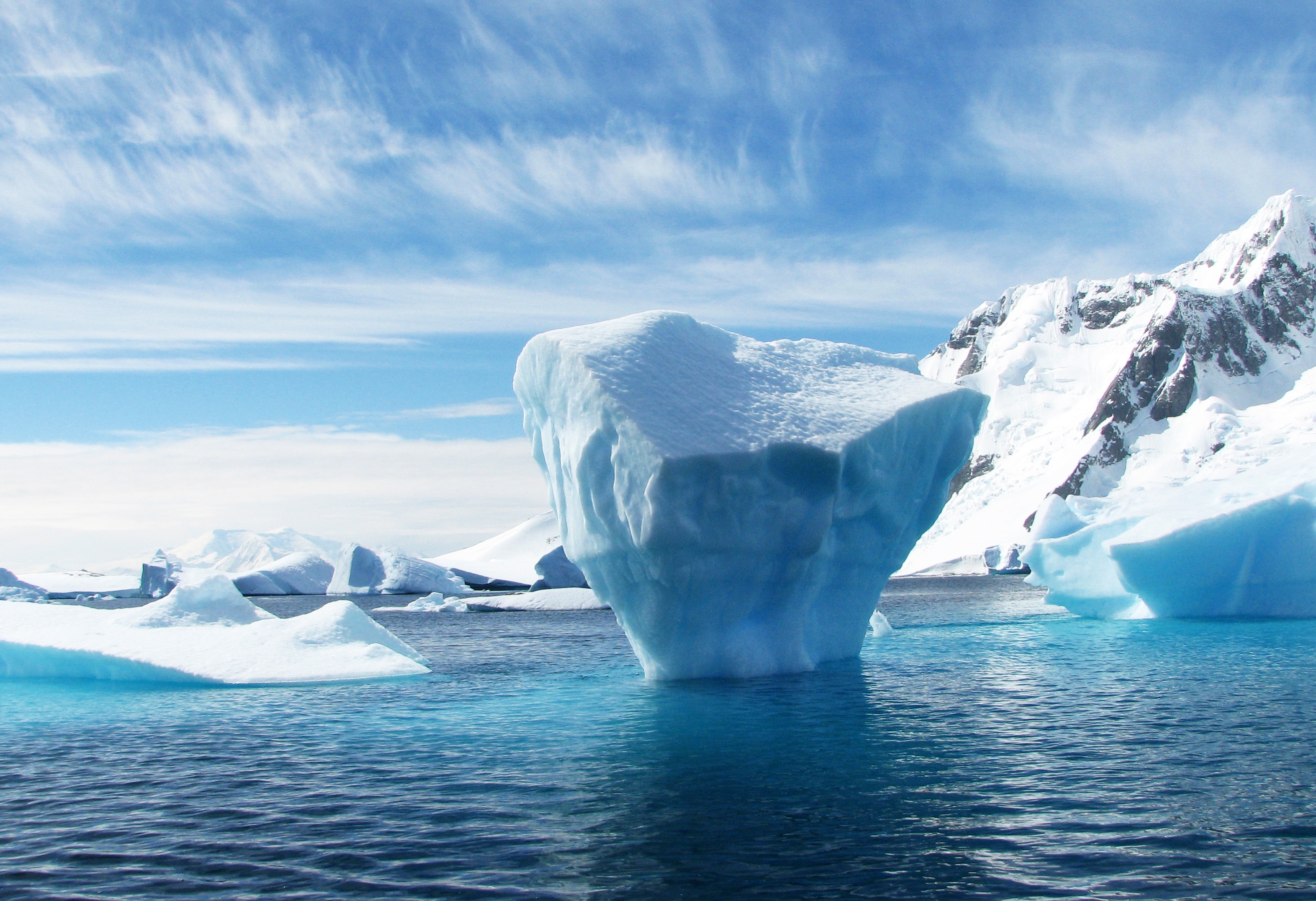 ice, antarctica, iceberg, nature, ocean, ice floe Full HD