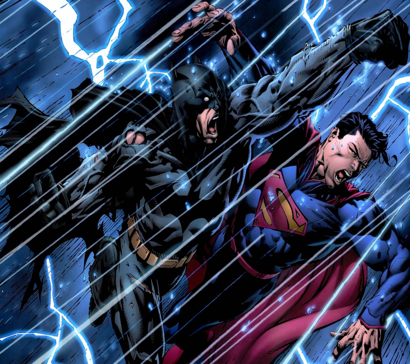 1081755 скачать картинку комиксы, бэтмен: темный рыцарь, супермен, бэтмен - обои и заставки бесплатно