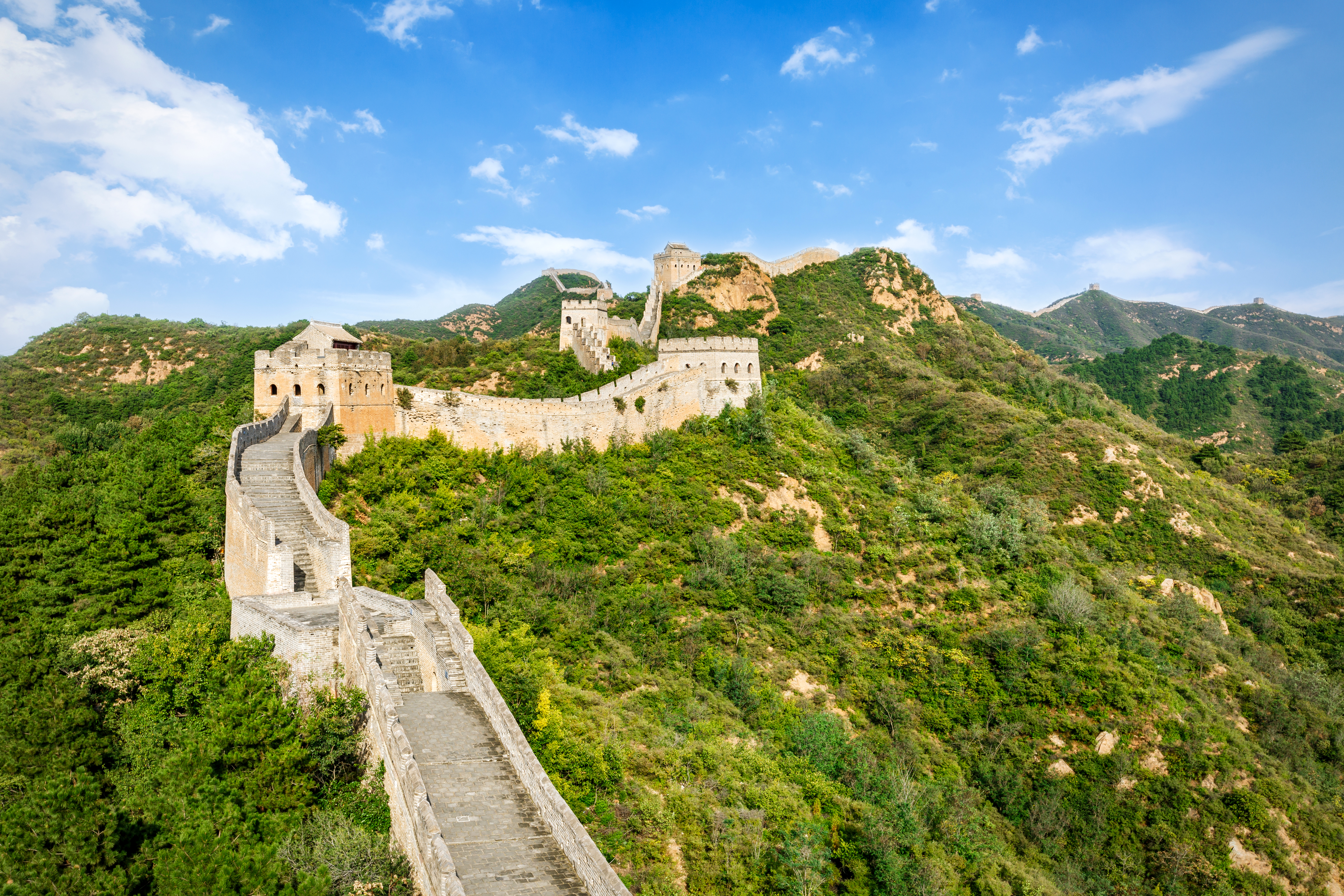 monument, man made, great wall of china, china, landscape, monuments