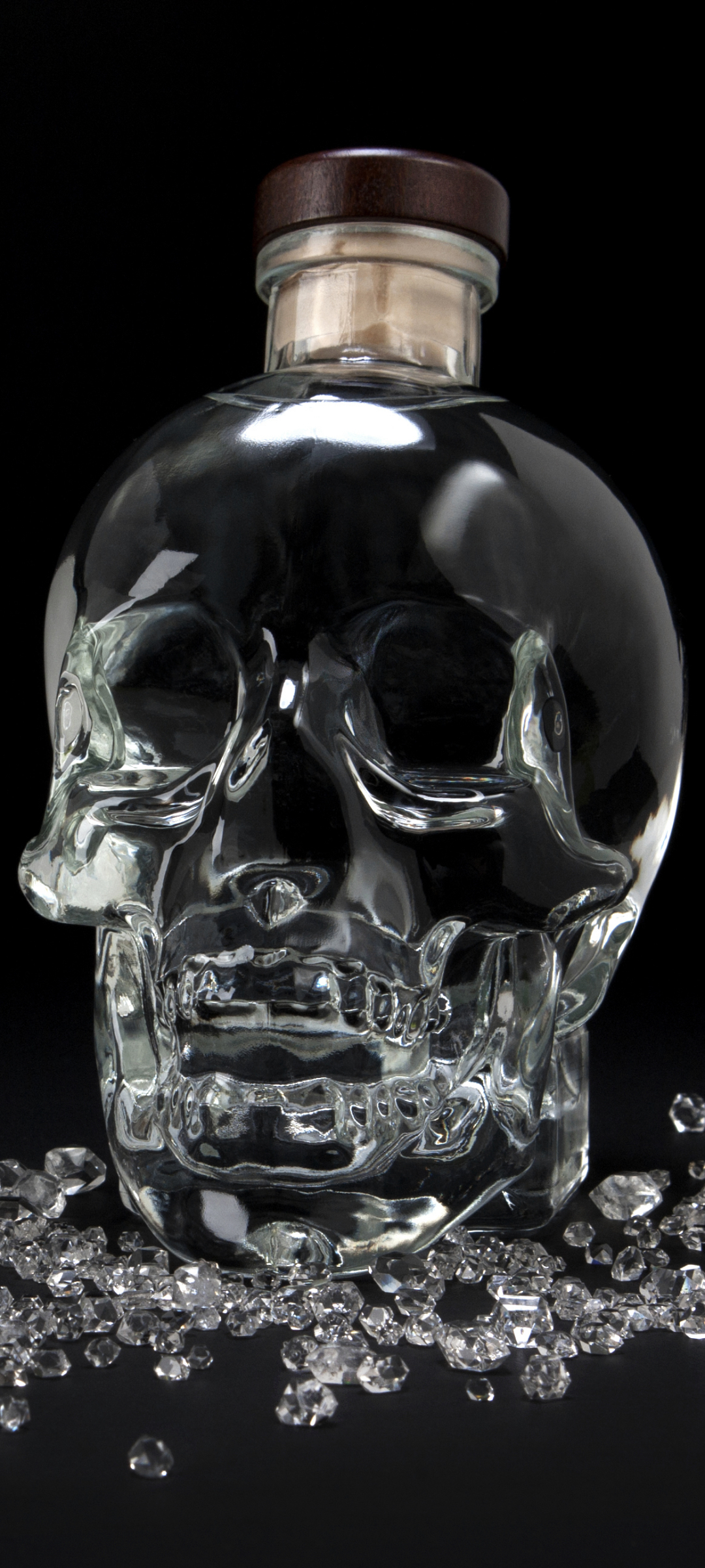 Download mobile wallpaper Skull, Products, Vodka, Alcohol, Crystal Head Vodka for free.