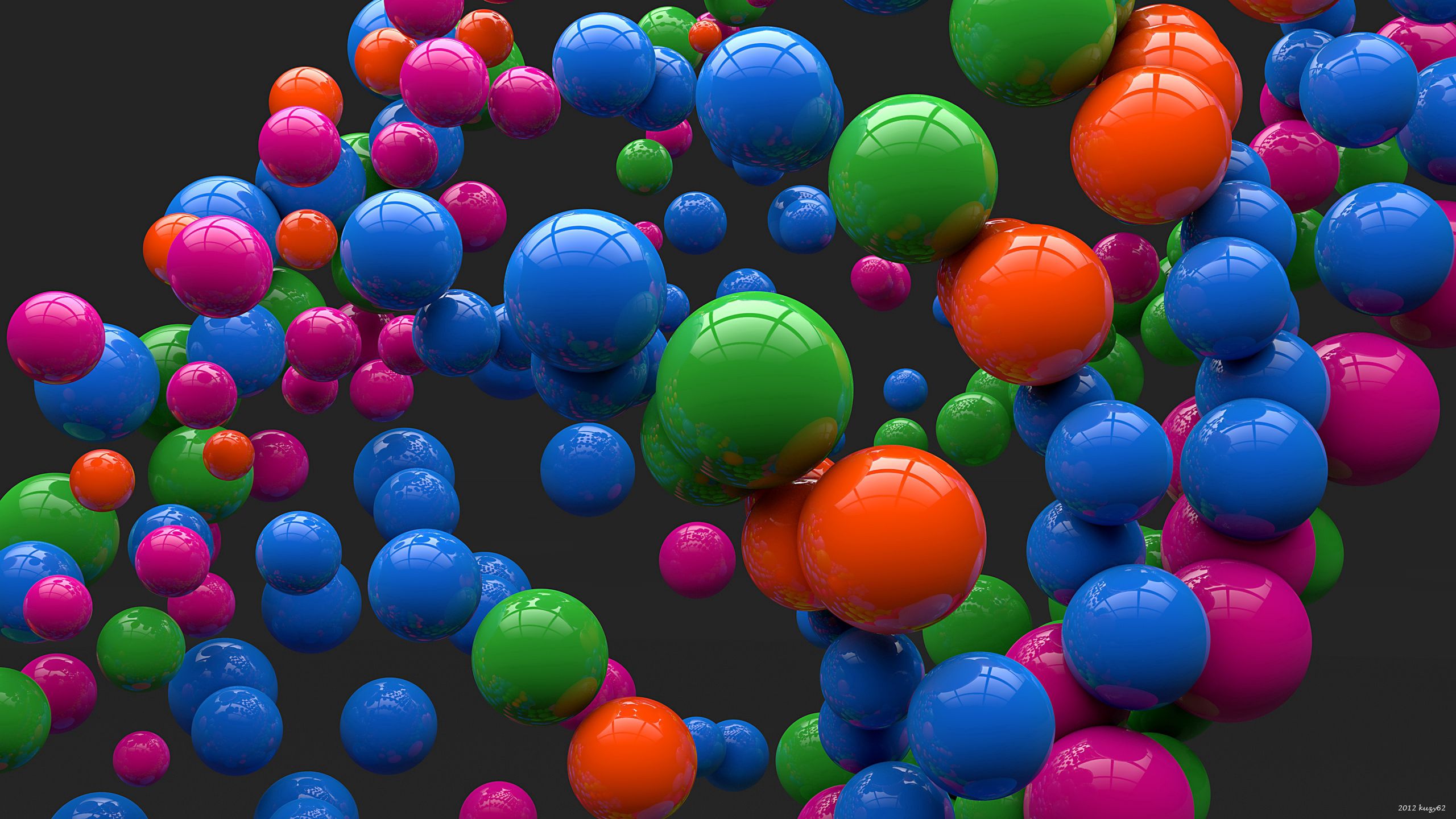 131372 скачать обои 3d, шары, яркий, разноцветный - заставки и картинки бесплатно