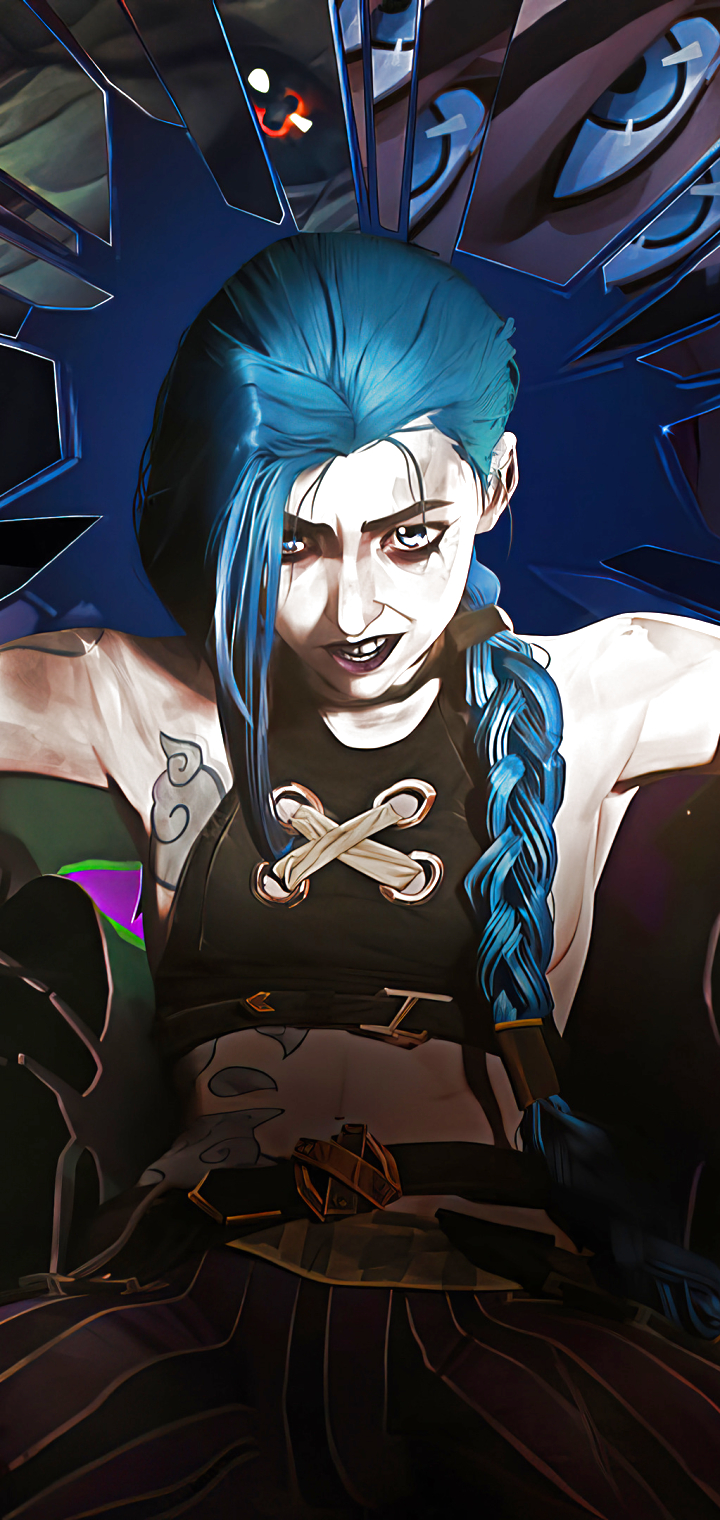 Скачати мобільні шпалери Телешоу, Jinx (League Of Legends), Аркейн безкоштовно.