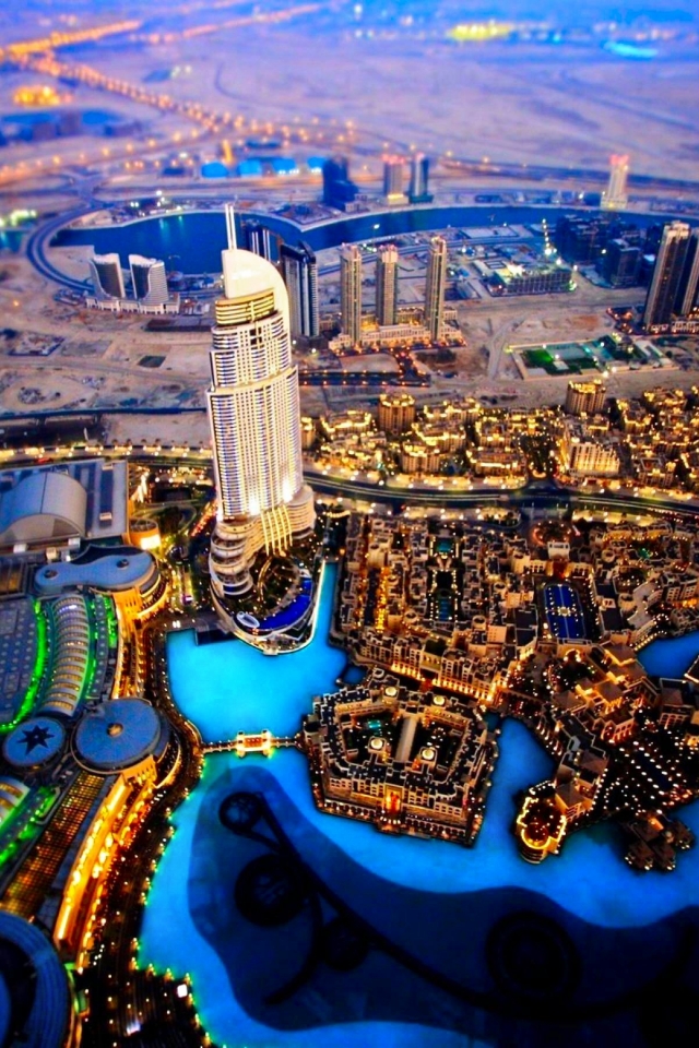 Download mobile wallpaper Cities, Twilight, City, Dubai, Man Made for free.