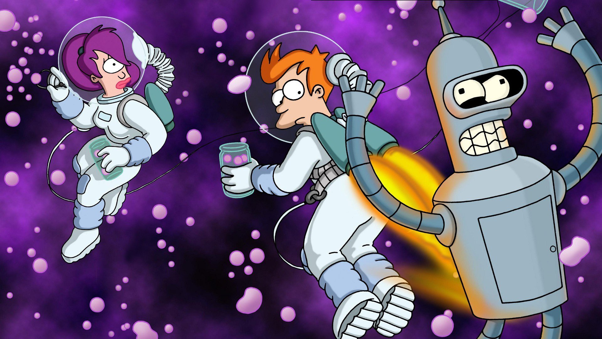 Free download wallpaper Futurama, Tv Show, Bender (Futurama), Fry (Futurama), Leela (Futurama) on your PC desktop