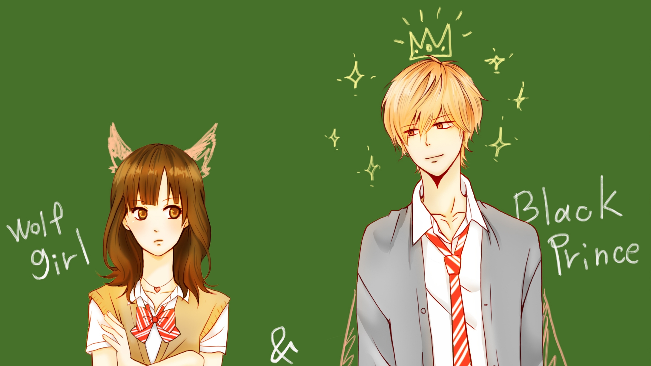 anime, wolf girl and black prince, erika shinohara, kyouya sata