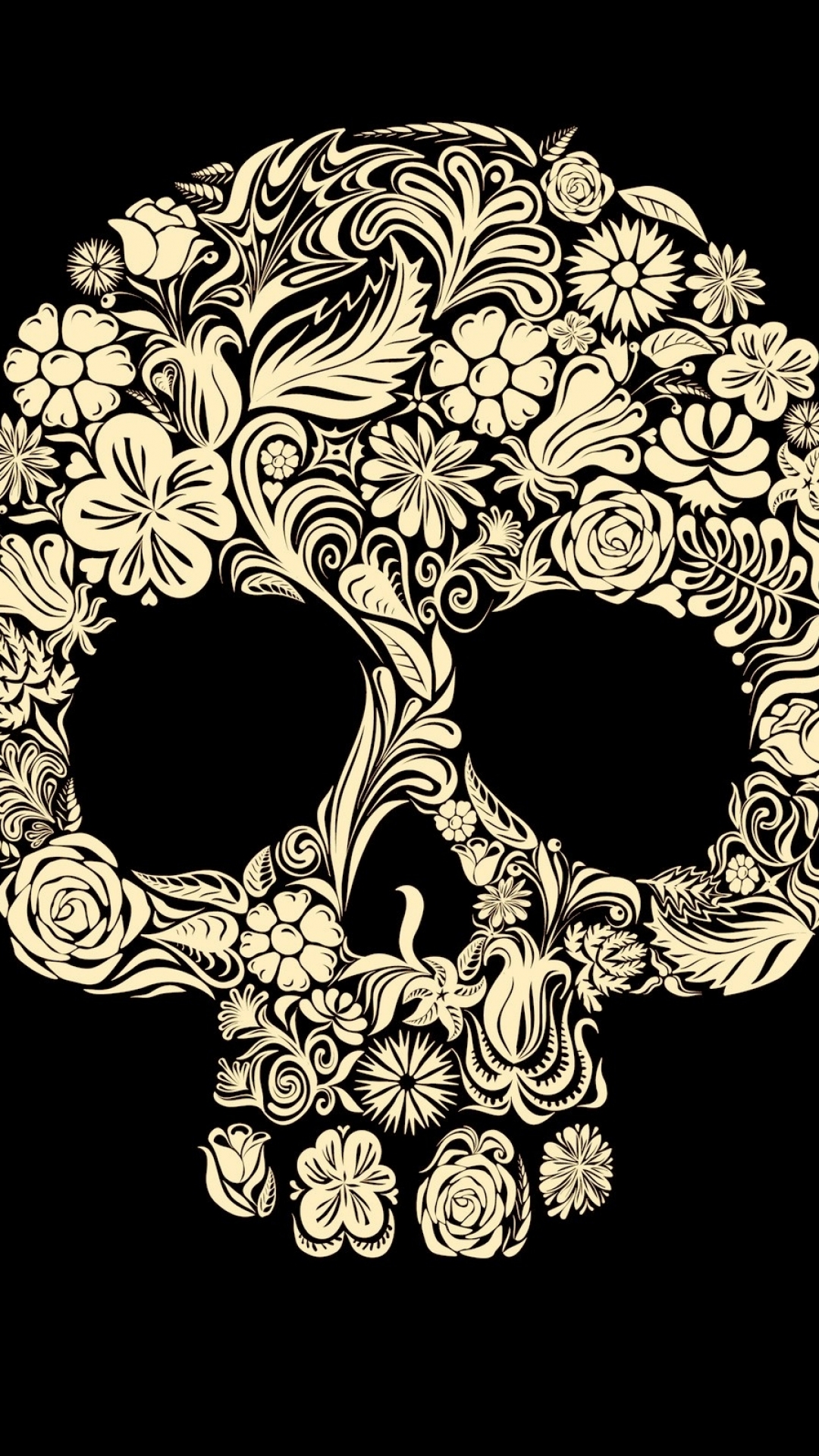 Download mobile wallpaper Dark, Skull for free.