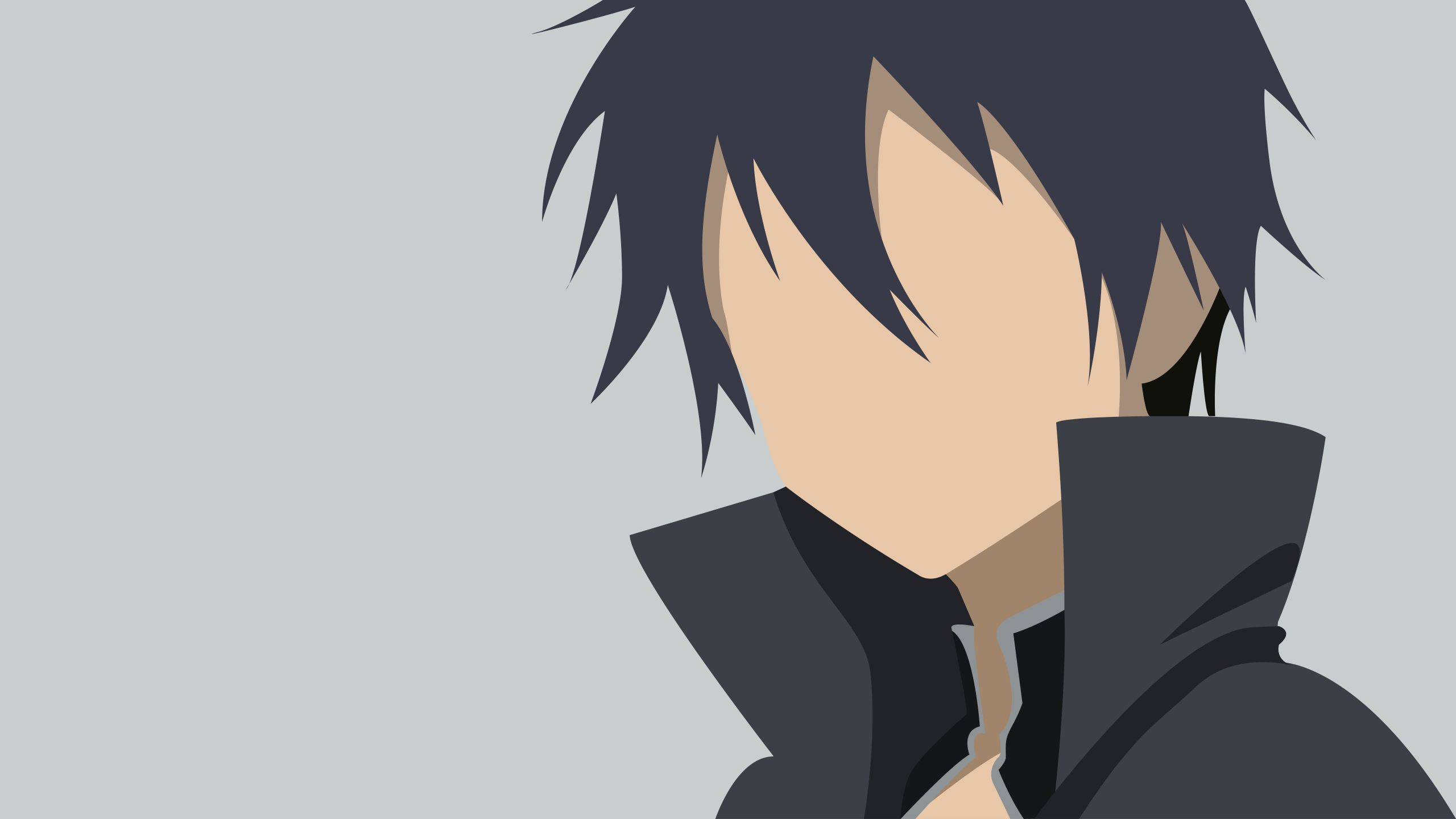 Handy-Wallpaper Minimalistisch, Animes, Sword Art Online, Kirito (Schwertkunst Online), Kazuto Kirigaya kostenlos herunterladen.