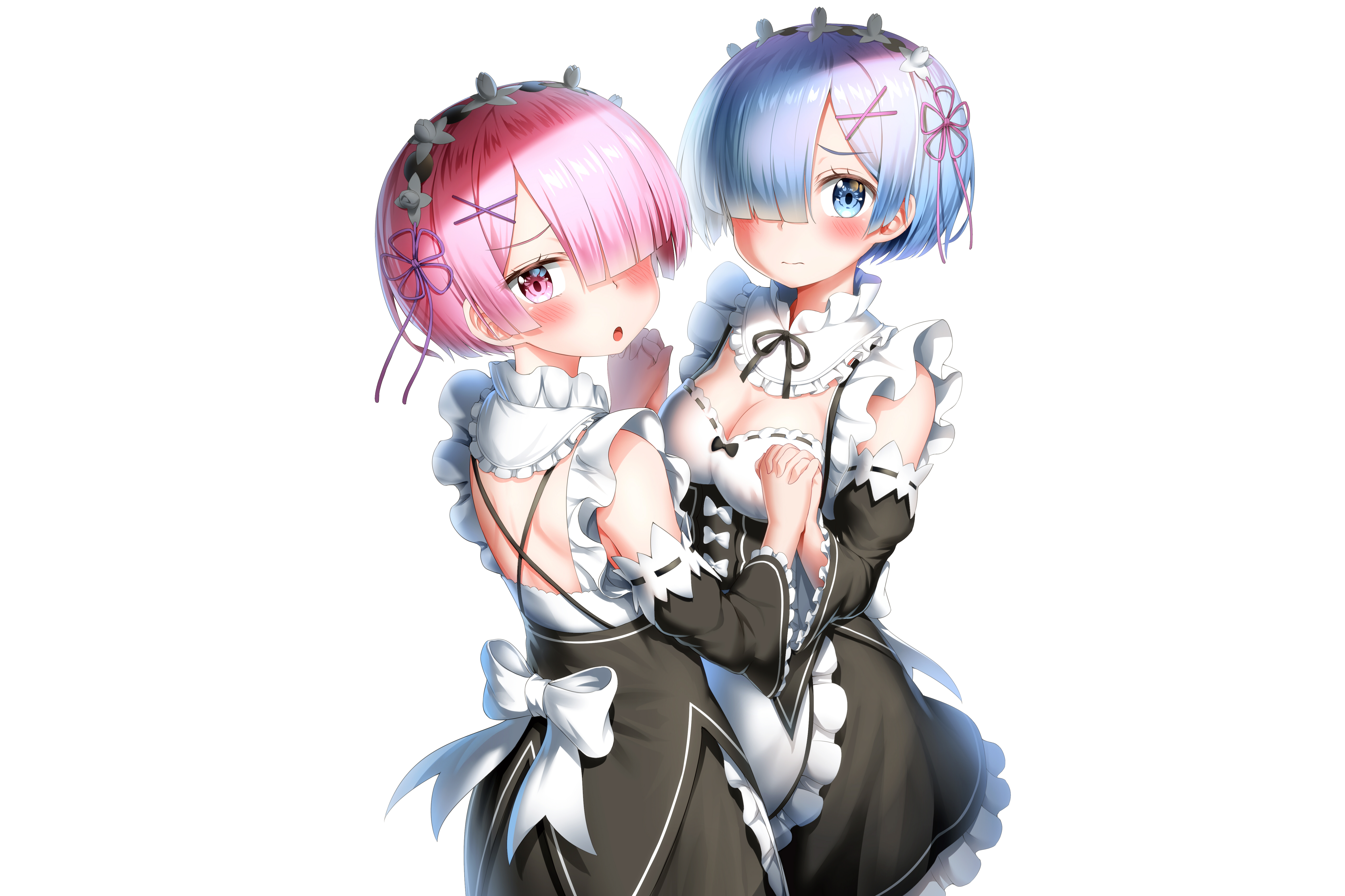 Baixar papel de parede para celular de Anime, Re:zero Começando A Vida Em Outro Mundo, Ram (Re:zero), Rem (Re:zero) gratuito.