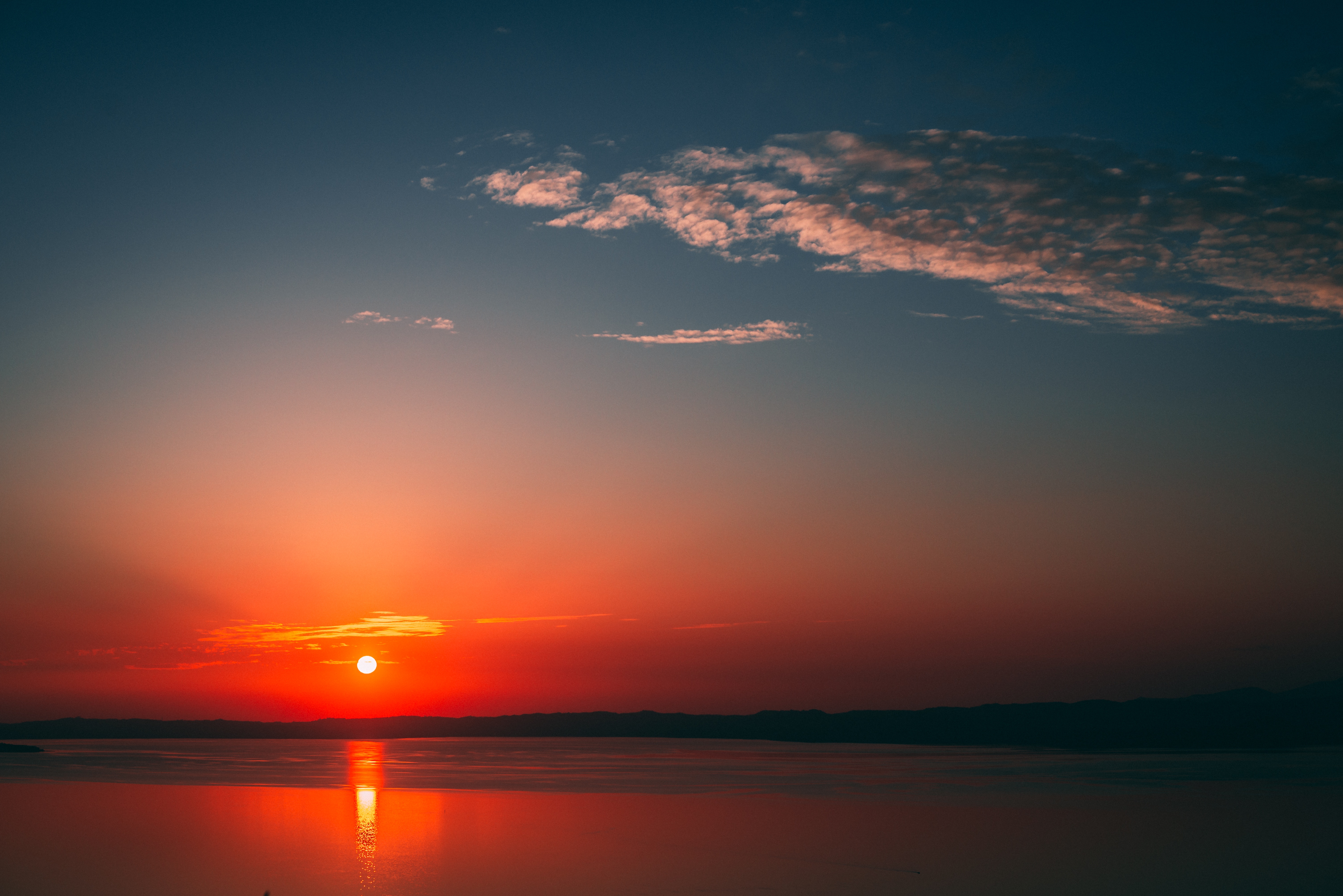 Free download wallpaper Sunset, Sea, Horizon, Sky, Nature on your PC desktop