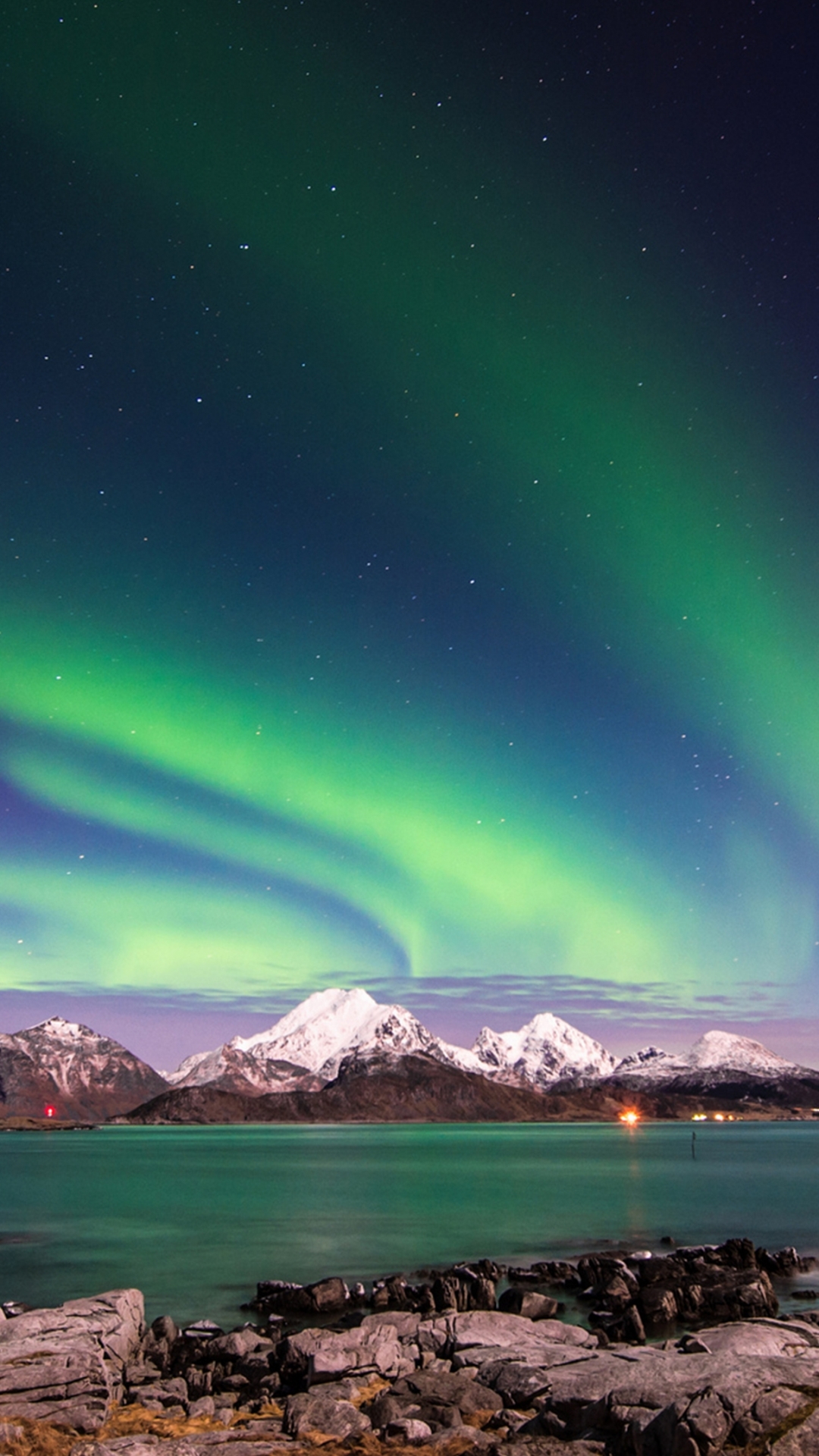 Descarga gratuita de fondo de pantalla para móvil de Noche, Aurora Boreal, Tierra/naturaleza.