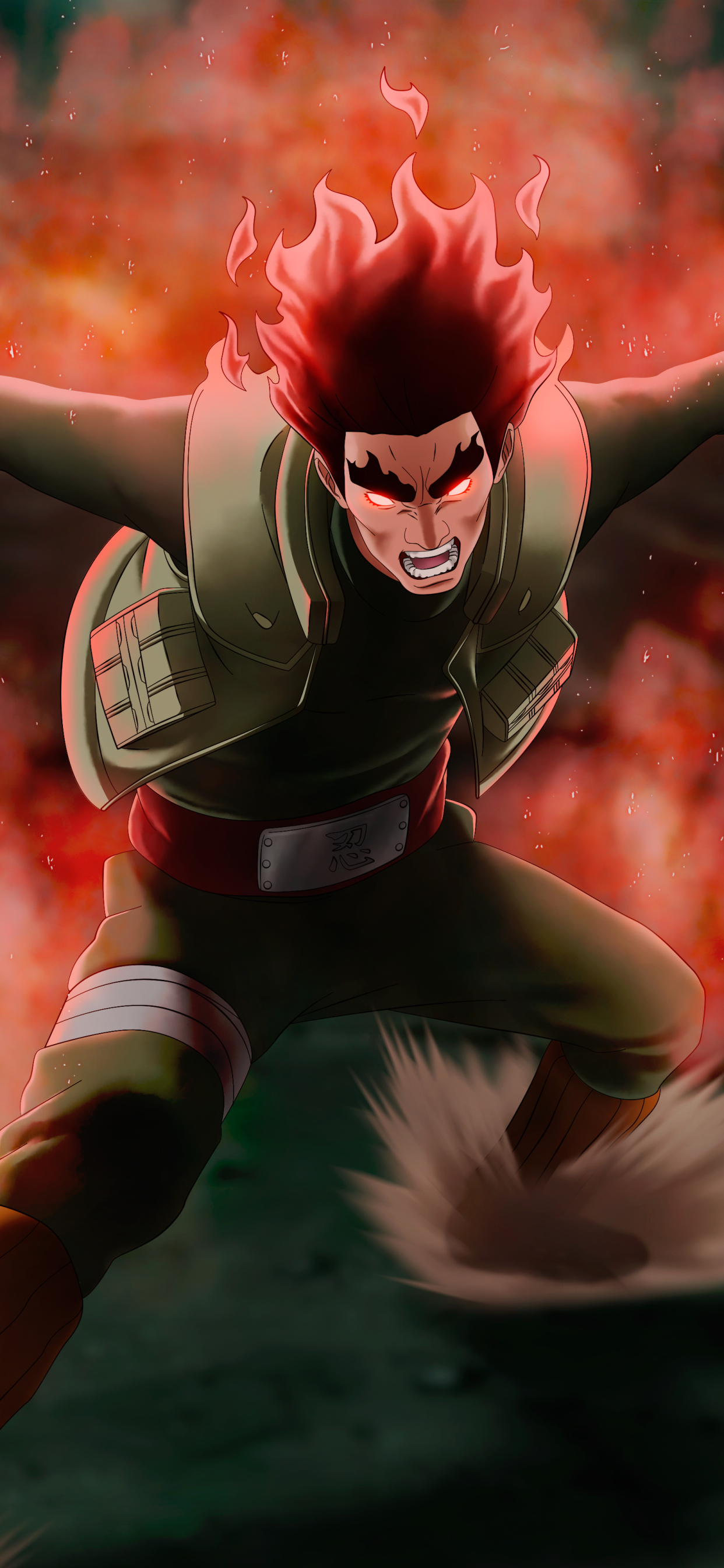 Download mobile wallpaper Anime, Naruto, Might Guy for free.