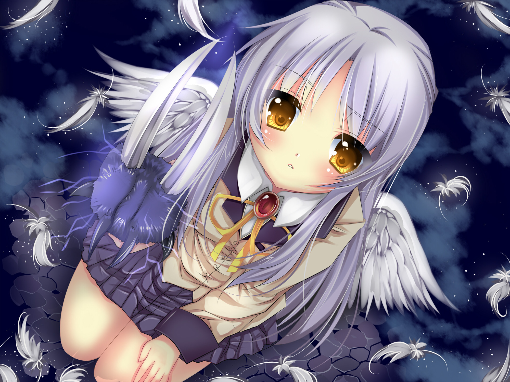 Descarga gratuita de fondo de pantalla para móvil de Angel Beats!, Kanade Tachibana, Animado.