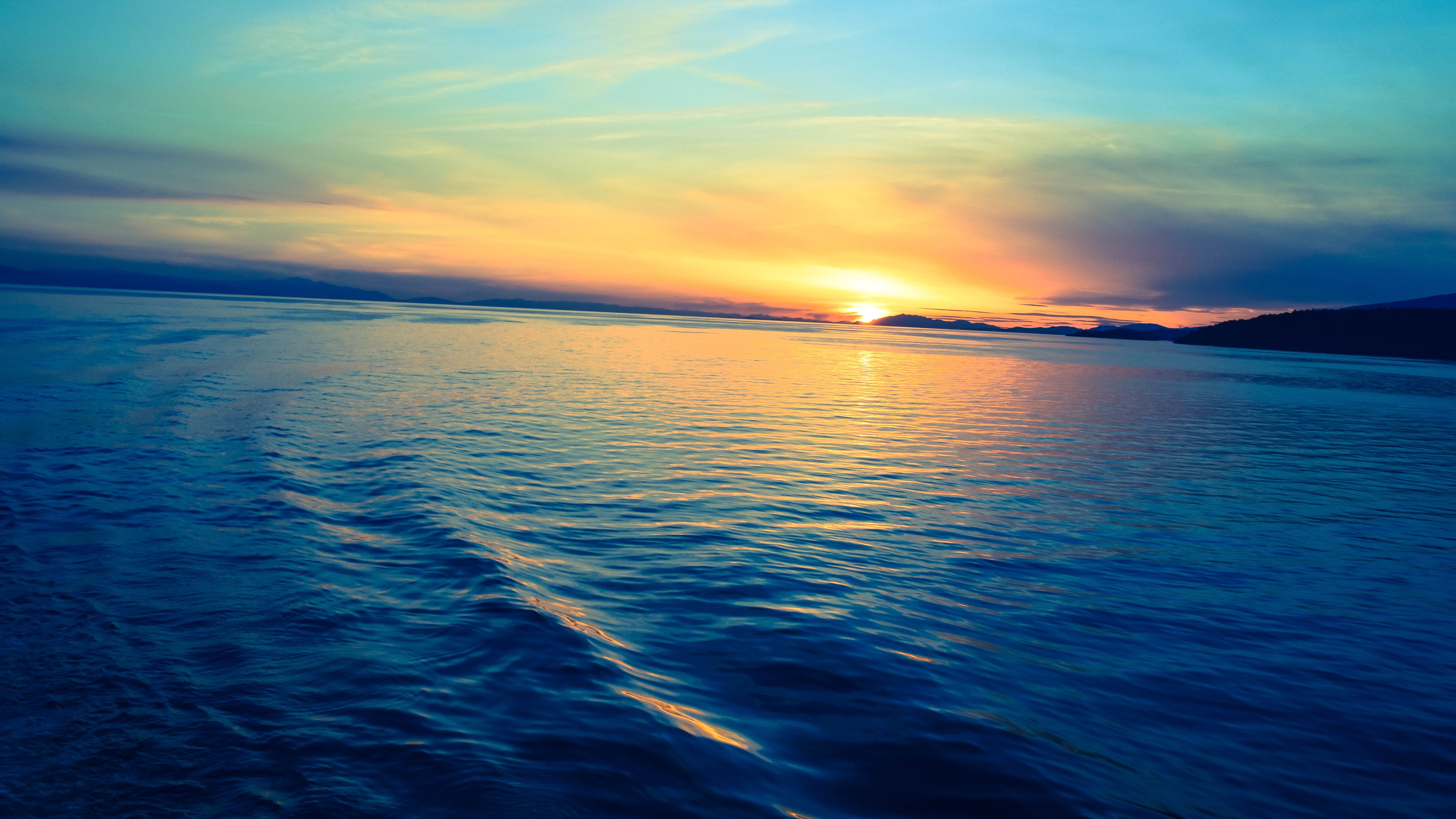Free download wallpaper Sunset, Lakes, Horizon, Lake, Earth on your PC desktop