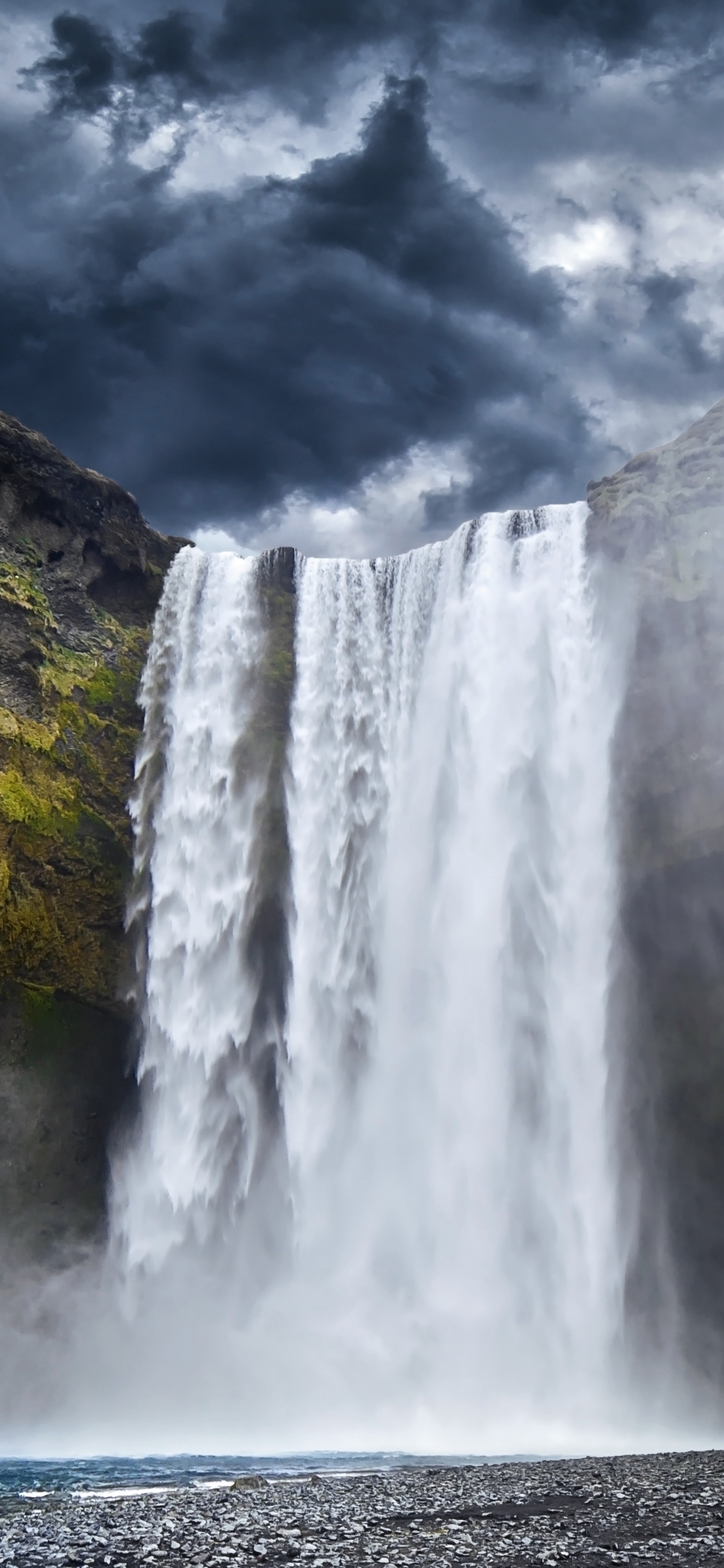 Handy-Wallpaper Wasserfälle, Wasserfall, Island, Skogafoss, Erde/natur kostenlos herunterladen.