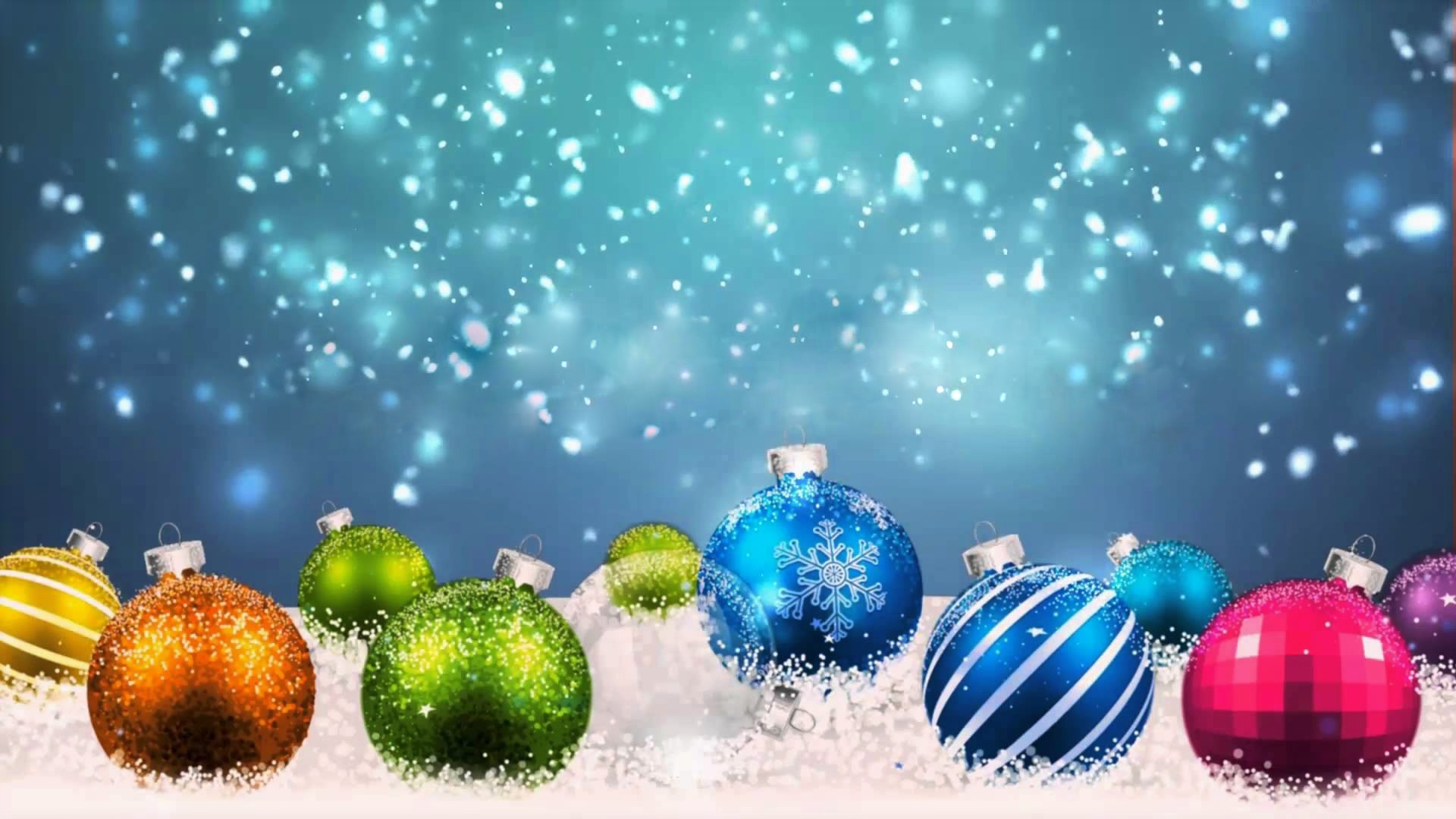 Скачать обои бесплатно Снег, Рождество, Красочный, Рождественские Украшения, Праздничные, Безделушка картинка на рабочий стол ПК