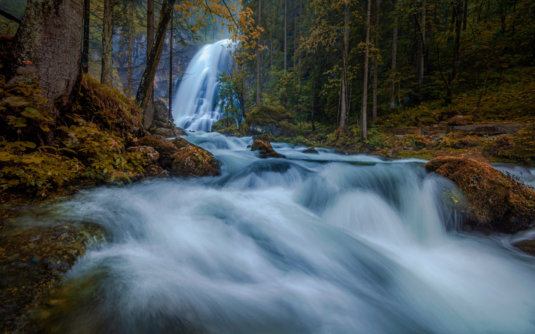 Скачать обои бесплатно Природа, Река, Водопад, Земля/природа картинка на рабочий стол ПК