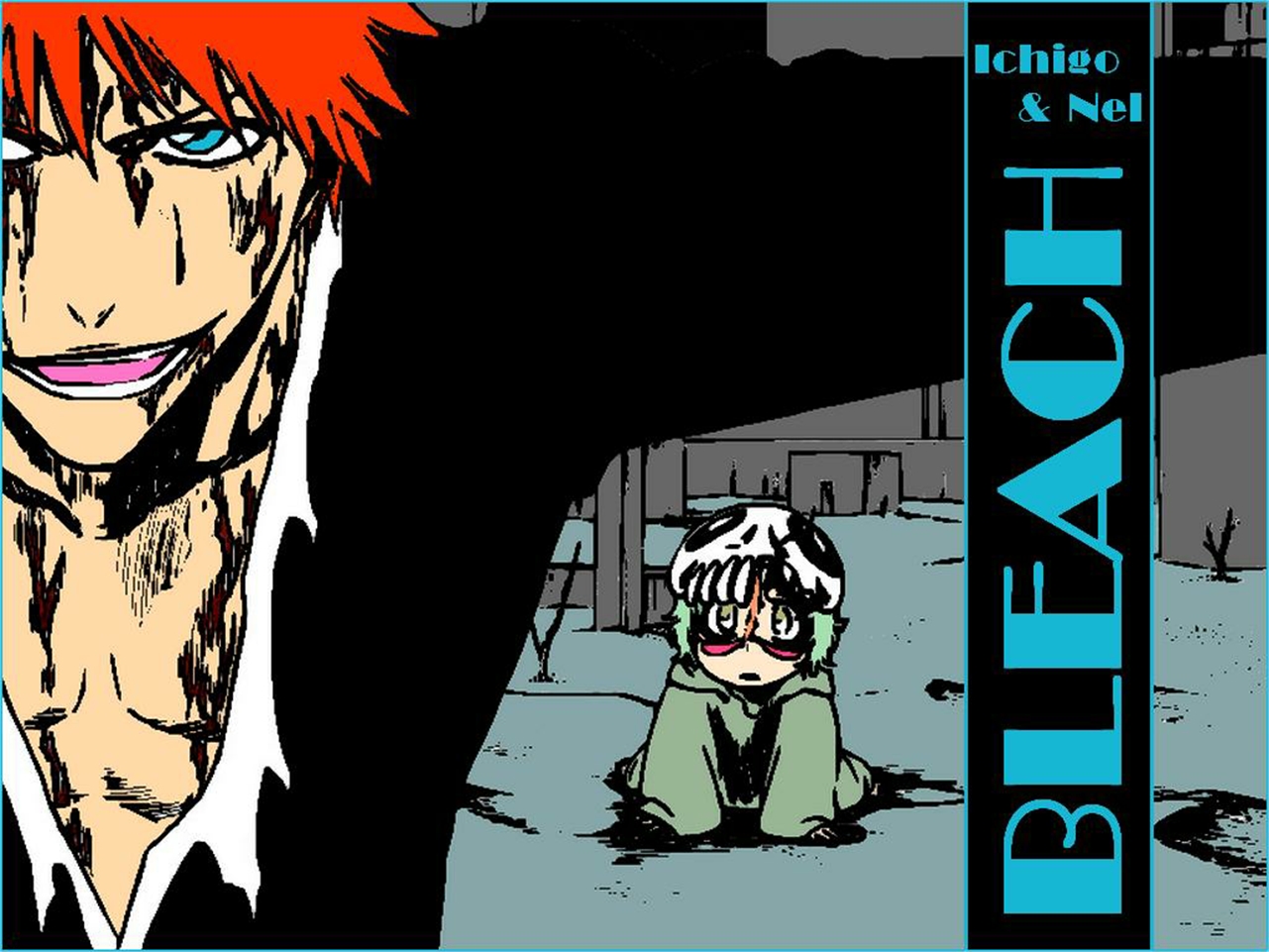 Free download wallpaper Anime, Bleach, Ichigo Kurosaki, Nel Tu on your PC desktop